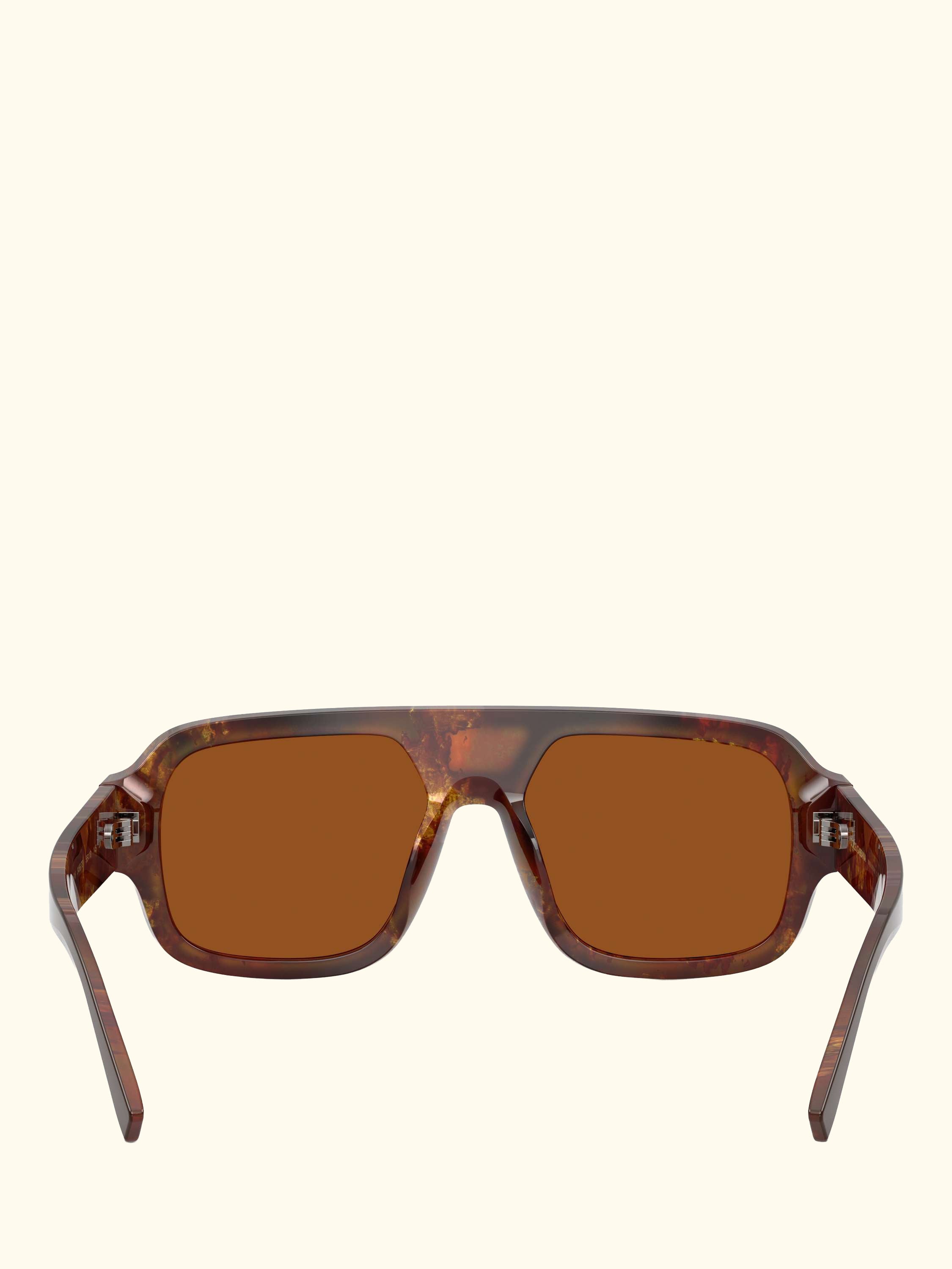 DG4516 Men's Square Sunglasses, Dark Brown/Brown