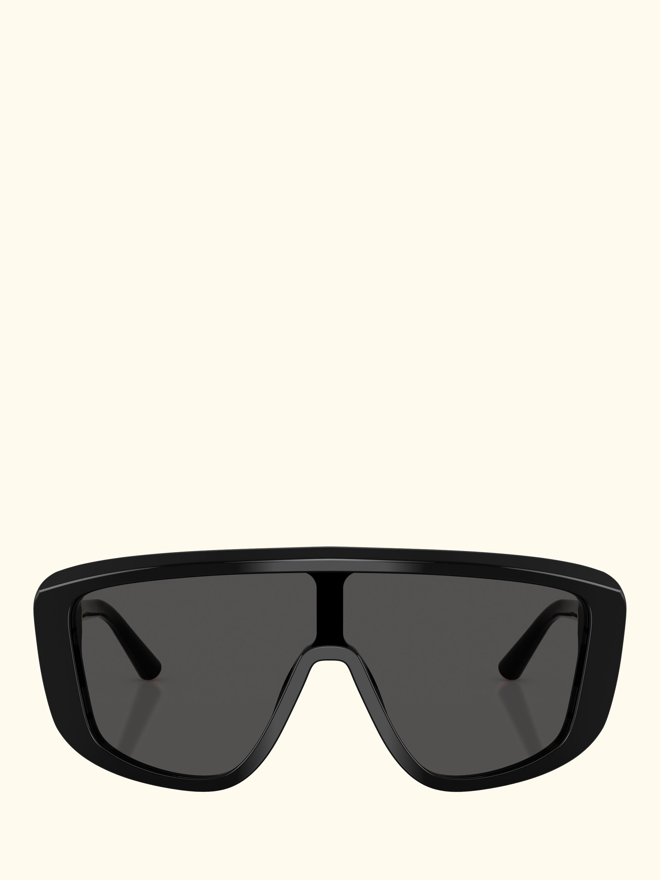 DG4520 Men's Rectangular Sunglasses, Black