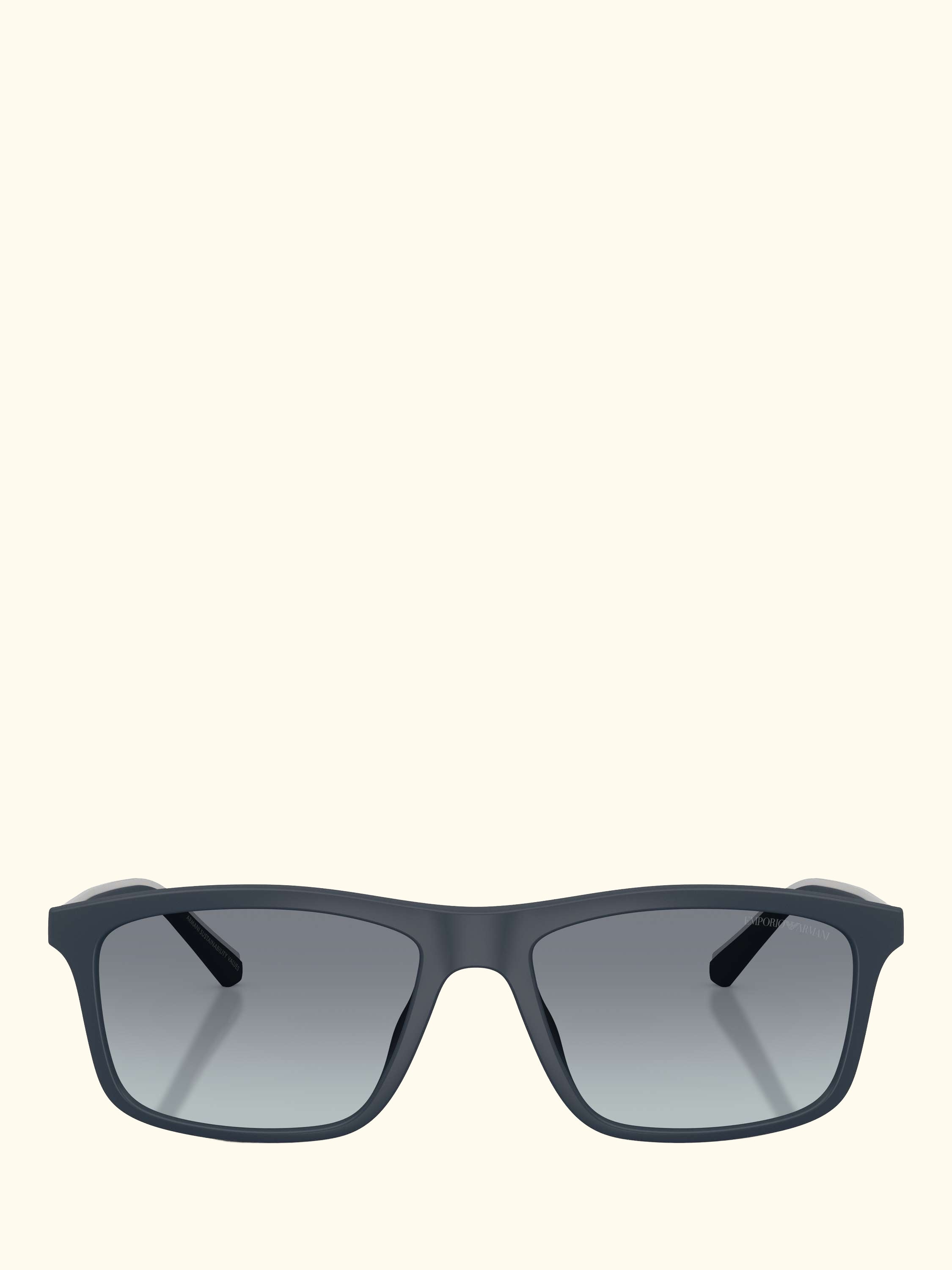 EA4257 Men's Rectangular Sunglasses, Matte Blue/Blue Gradient