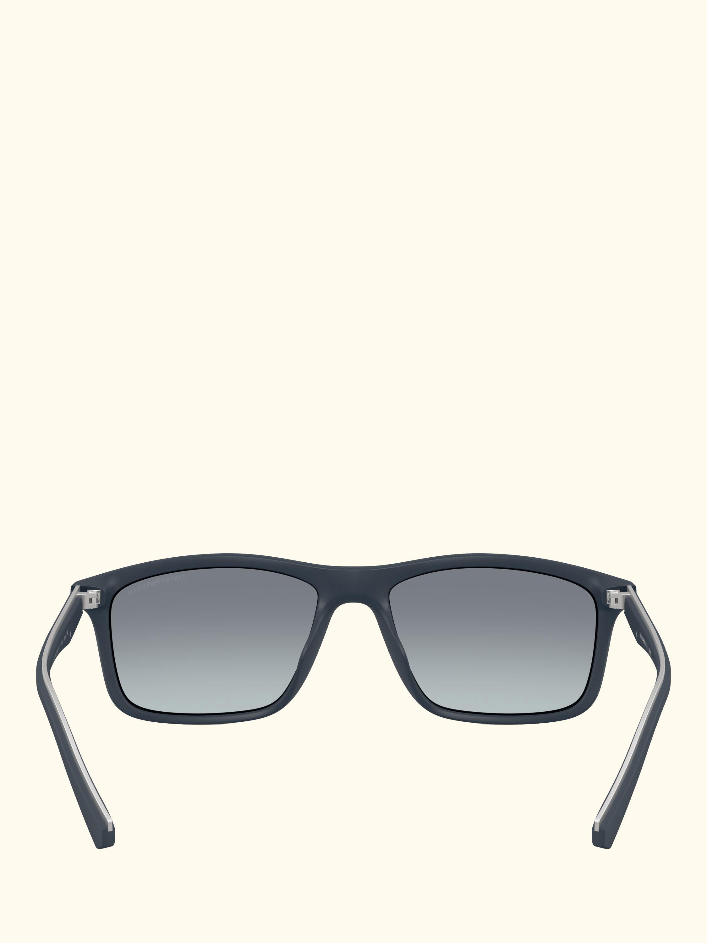 EA4257 Men's Rectangular Sunglasses, Matte Blue/Blue Gradient