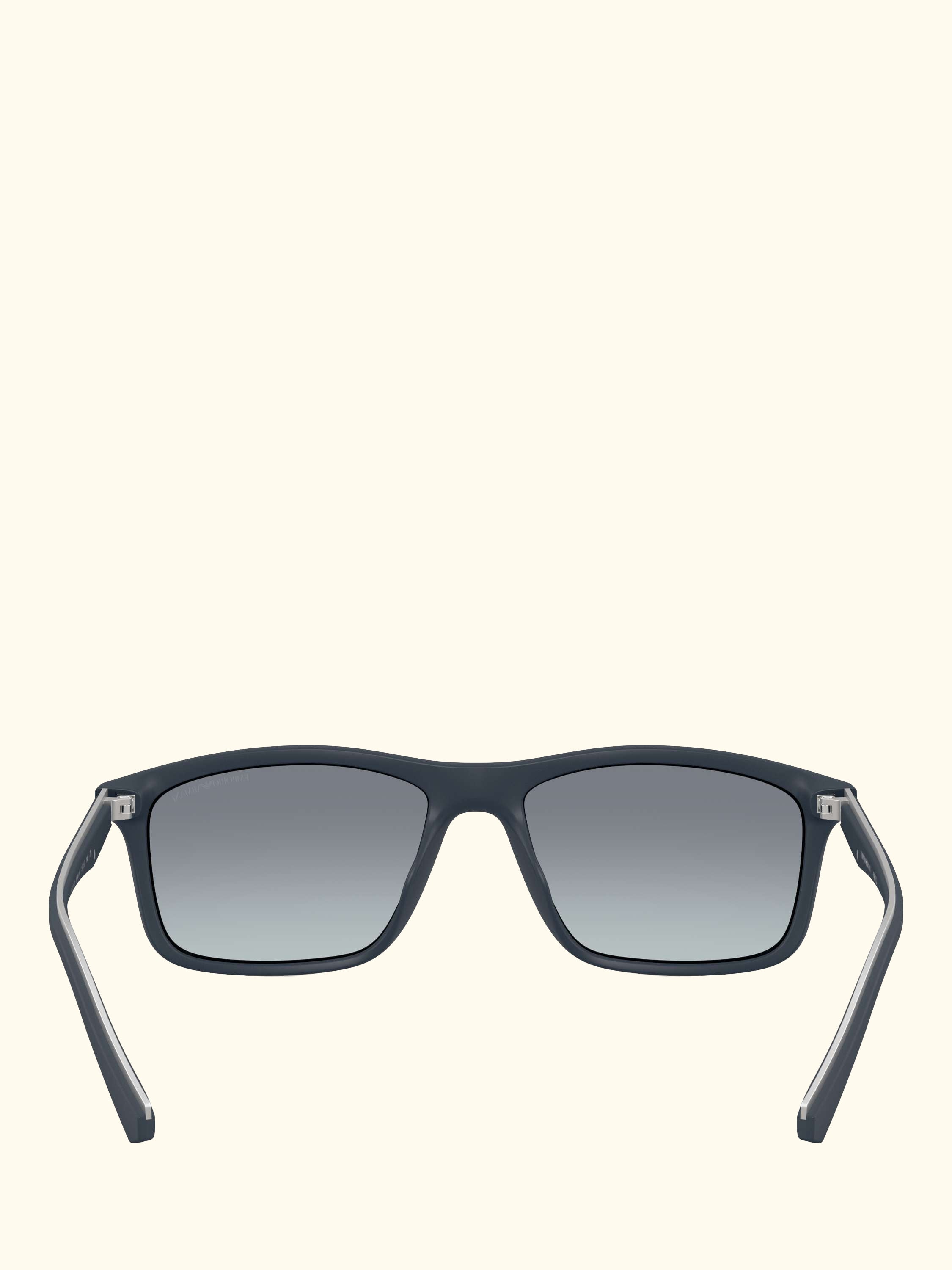 EA4257 Men's Rectangular Sunglasses, Matte Blue/Blue Gradient
