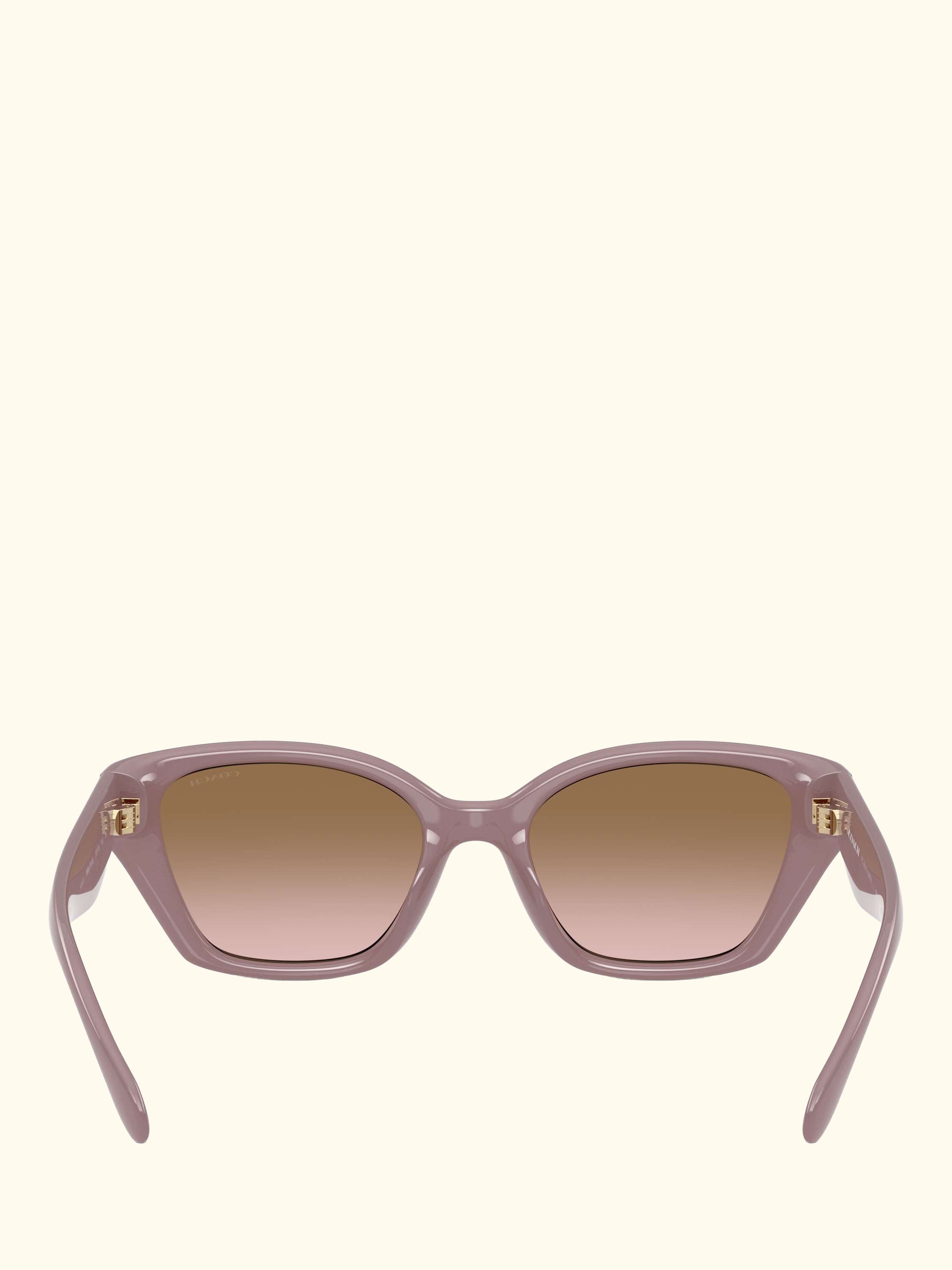HC8434 Women's Irregular Sunglasses, Milky Putty/Brown Gradient
