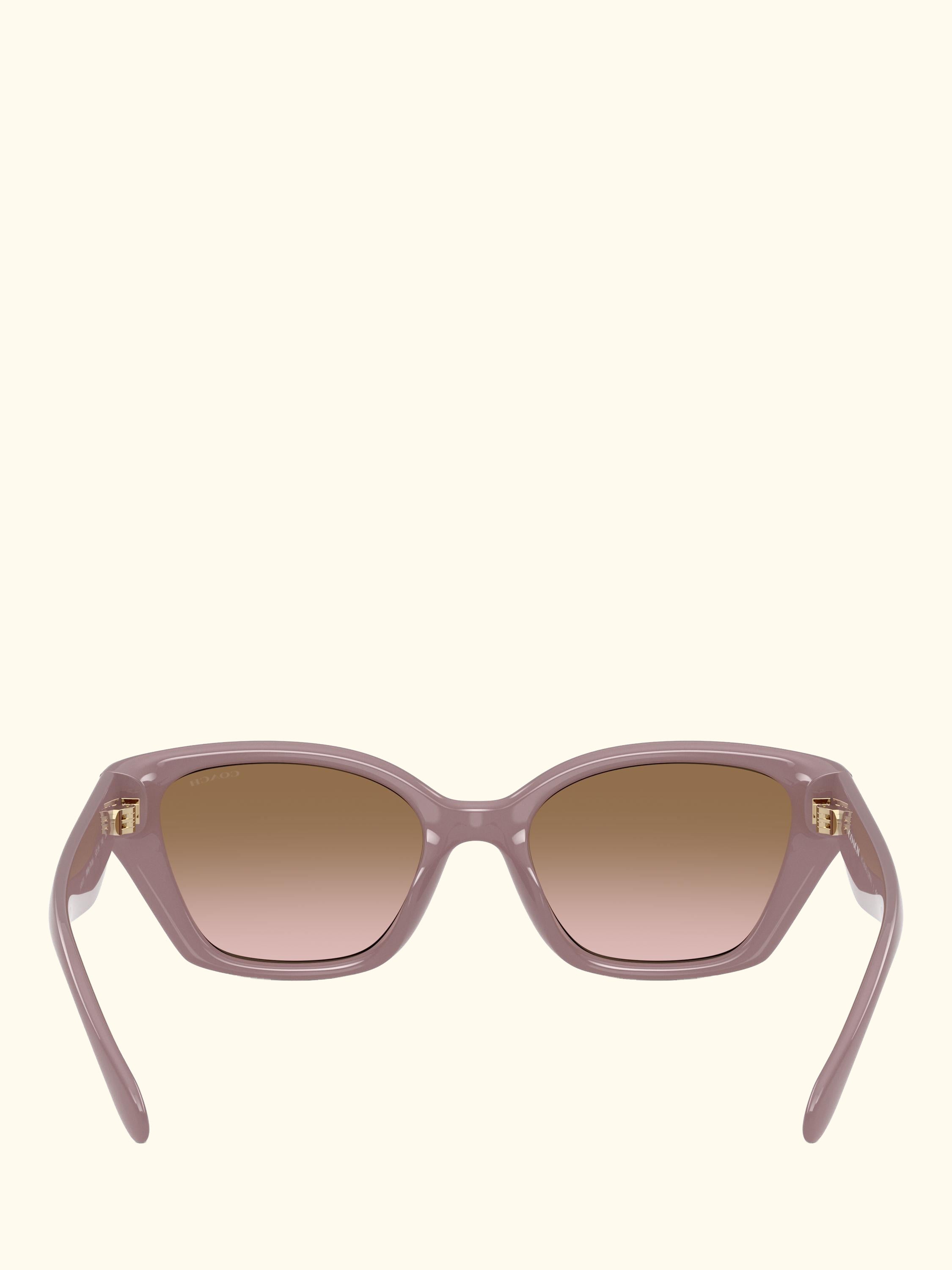 HC8434 Women's Irregular Sunglasses, Milky Putty/Brown Gradient