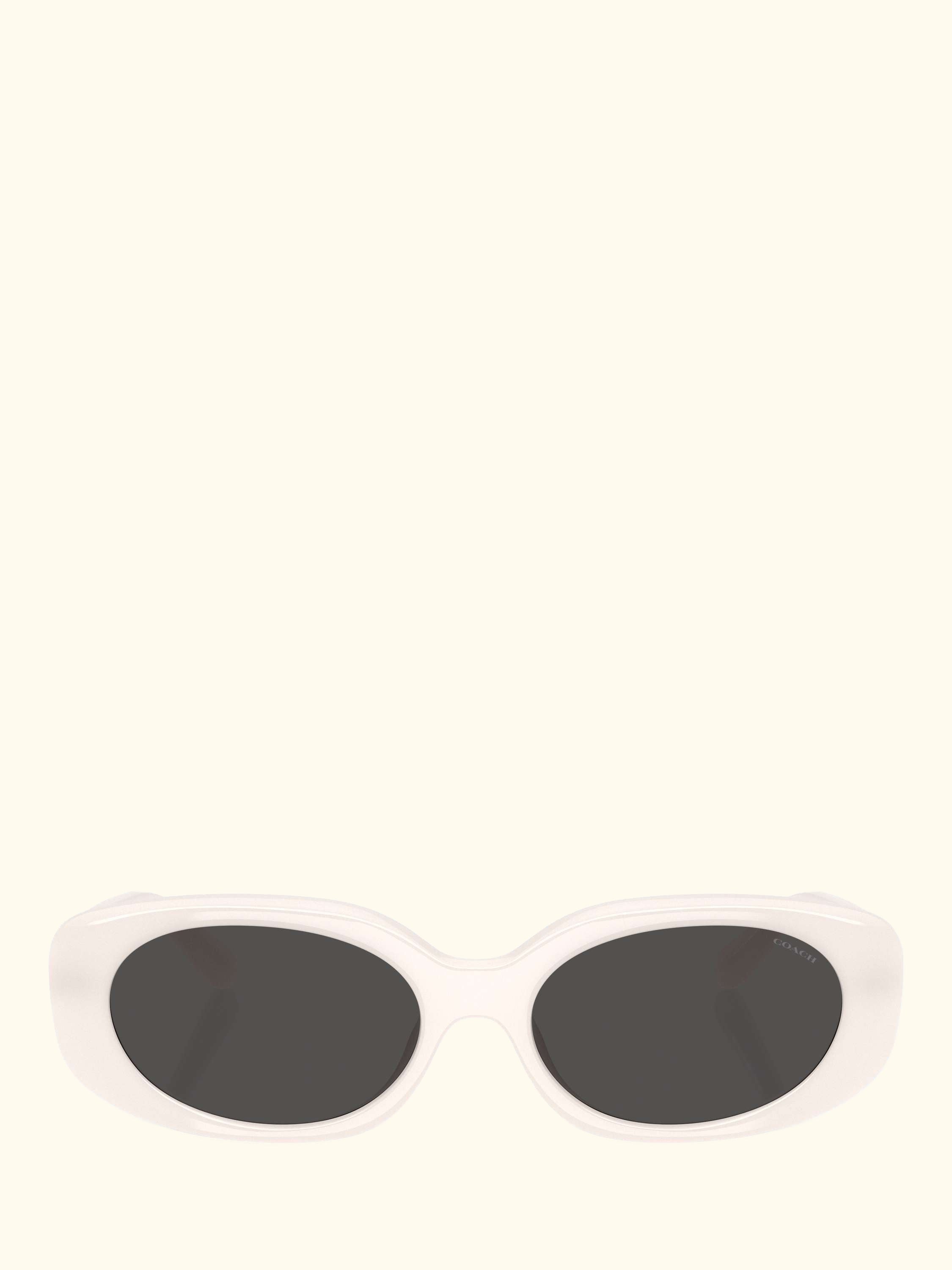 HC8443 Women's Oval Sunglasses, Milky Cloud/Grey