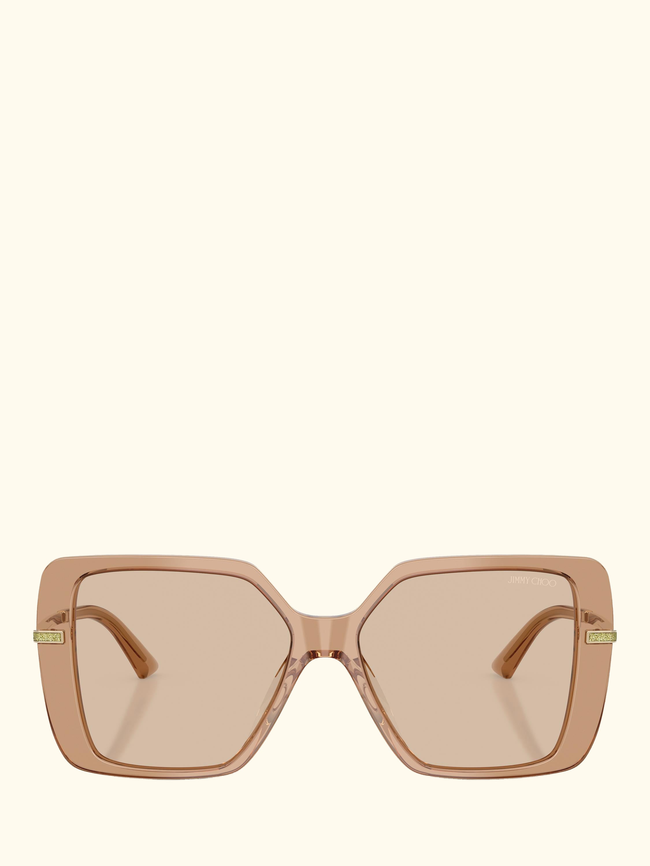 JC5048 Women's Square Sunglasses, Transparent Tan/Brown