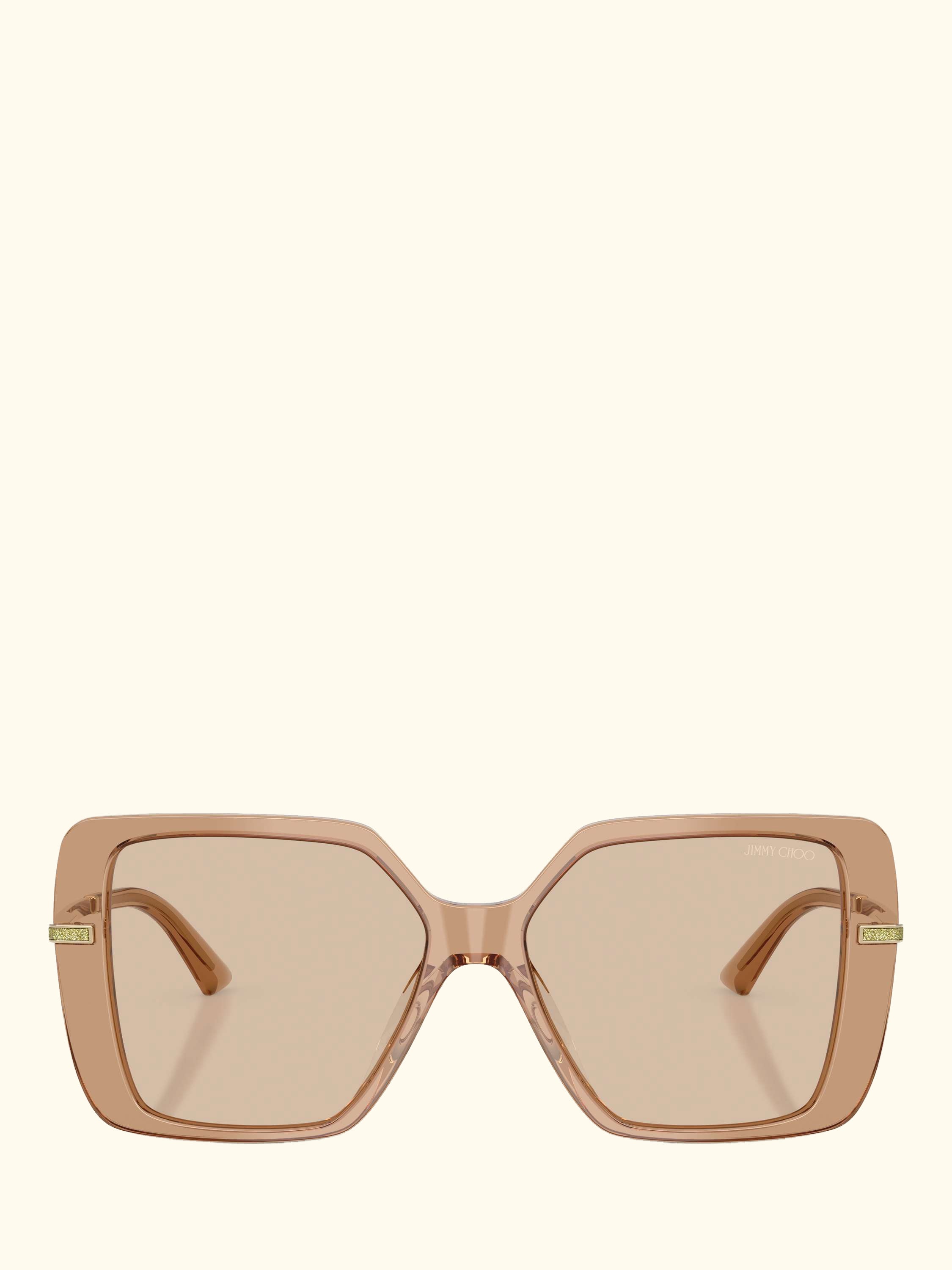 JC5048 Women's Square Sunglasses, Transparent Tan/Brown