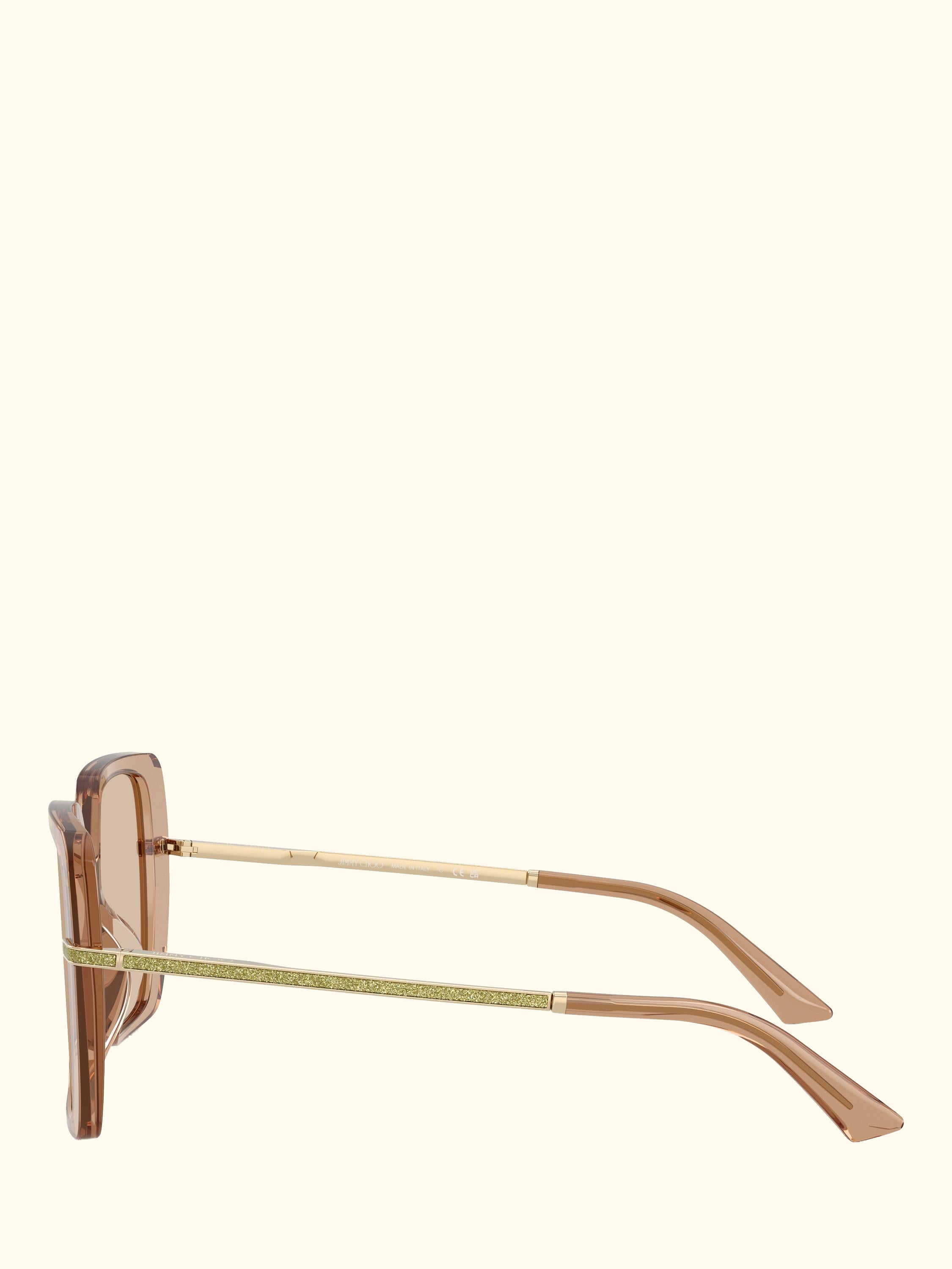 JC5048 Women's Square Sunglasses, Transparent Tan/Brown