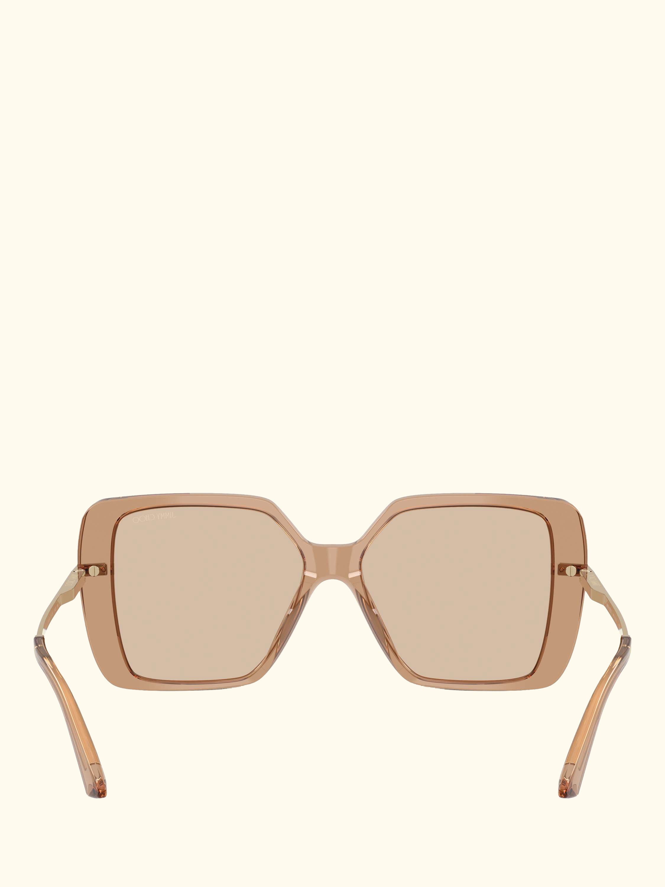 JC5048 Women's Square Sunglasses, Transparent Tan/Brown