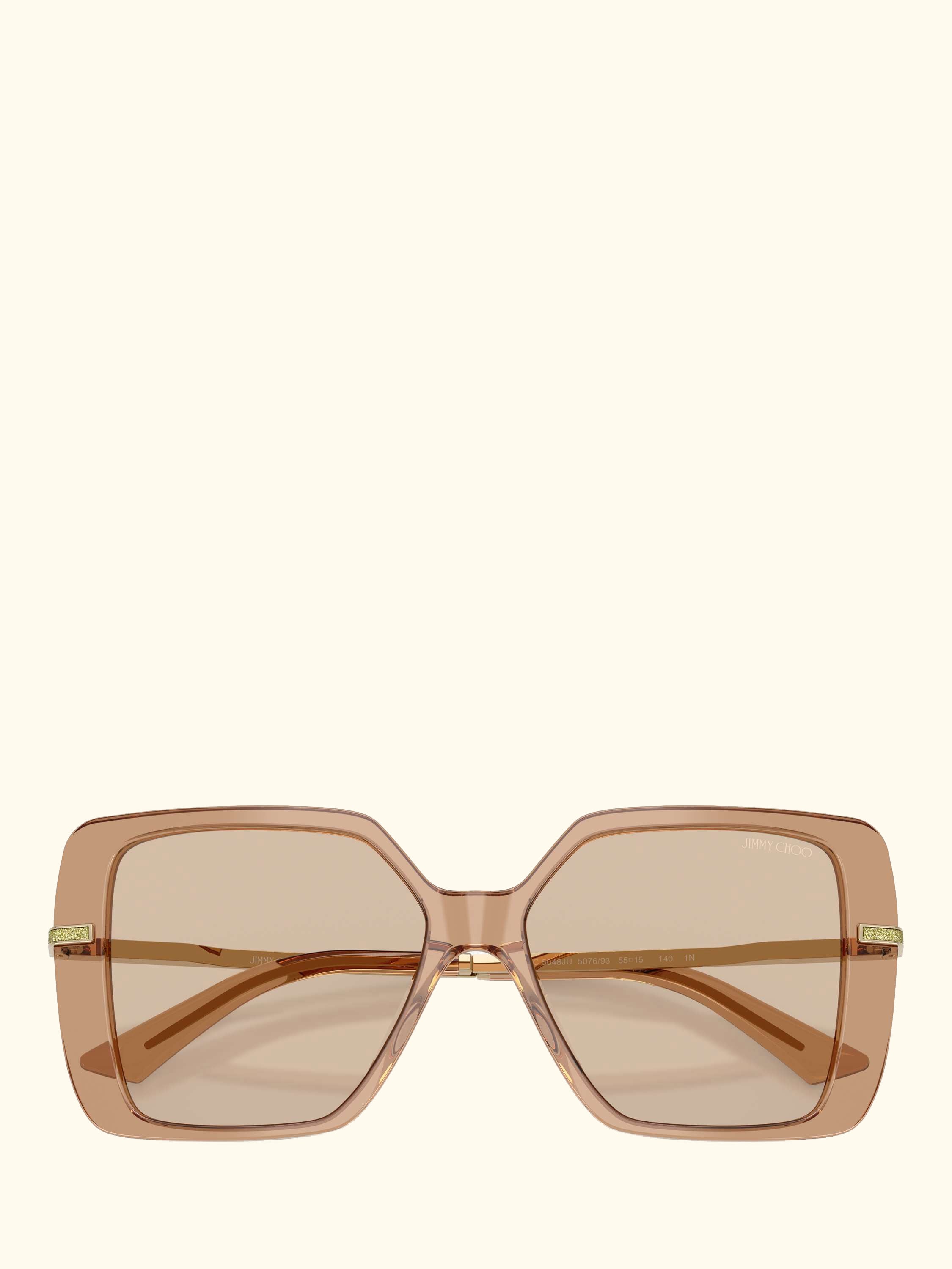 JC5048 Women's Square Sunglasses, Transparent Tan/Brown