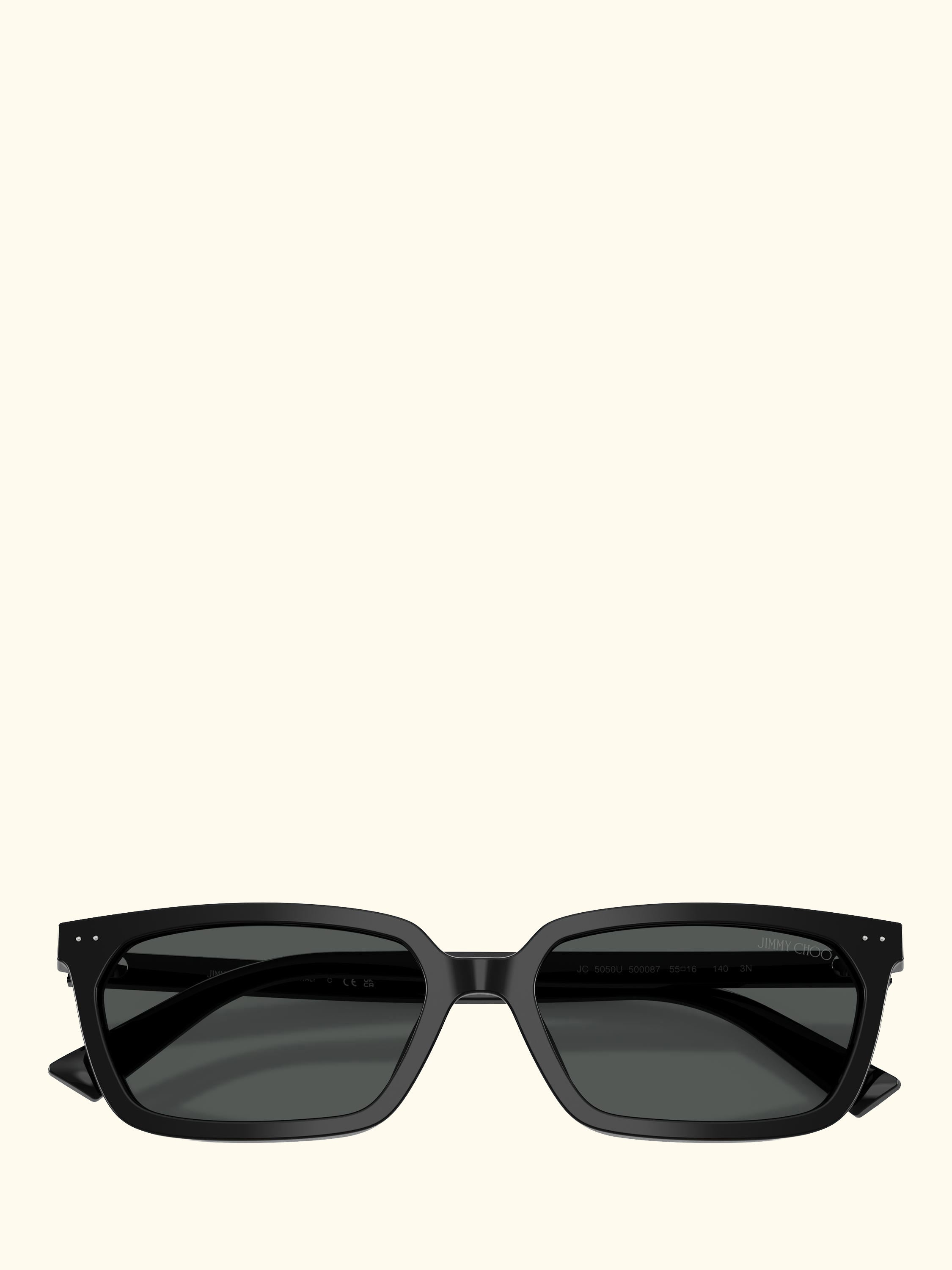 JC5050 Women's Rectangular Sunglasses, Black