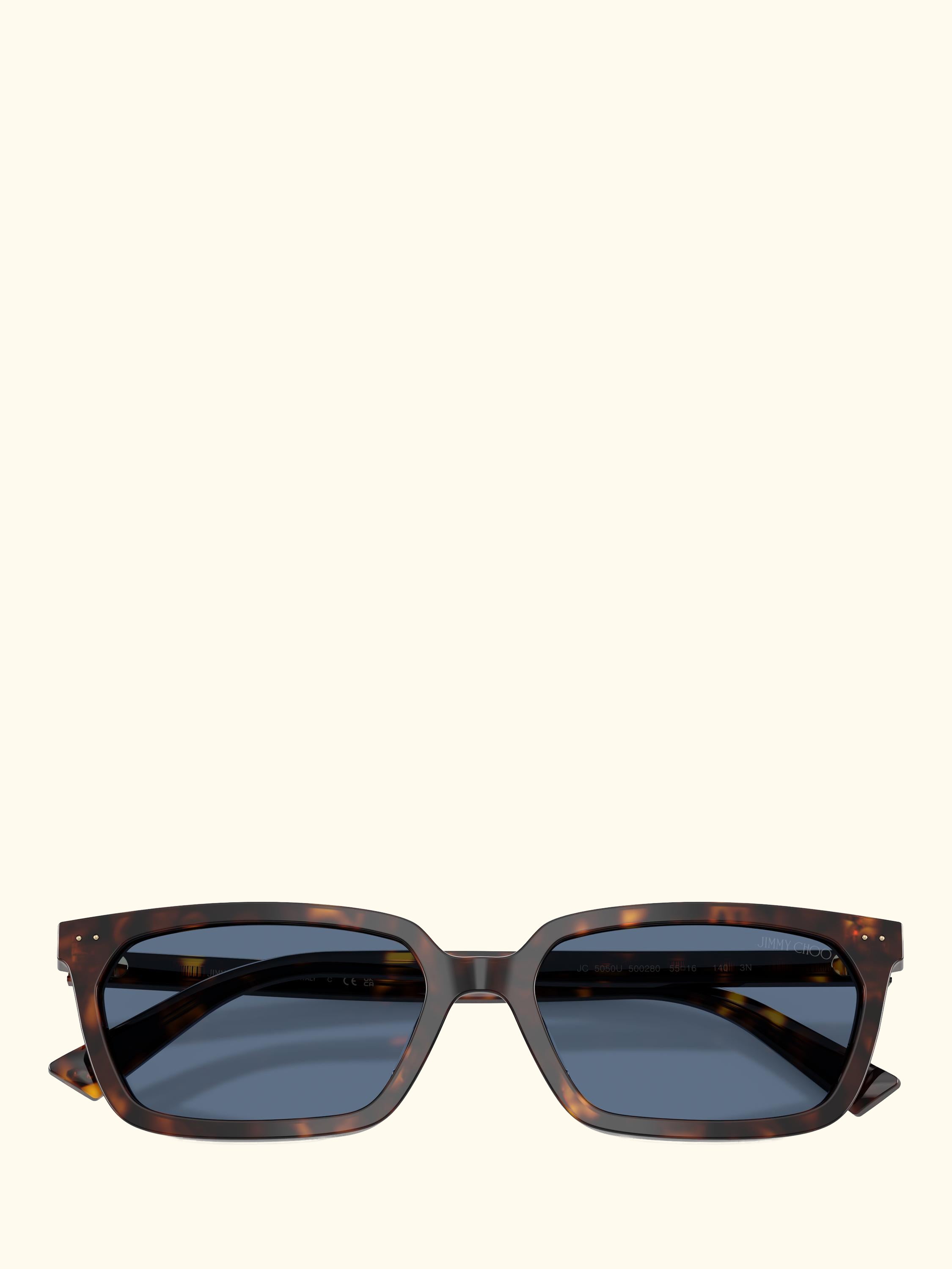 JC5050 Women's Rectangular Sunglasses, Tortoise/Blue