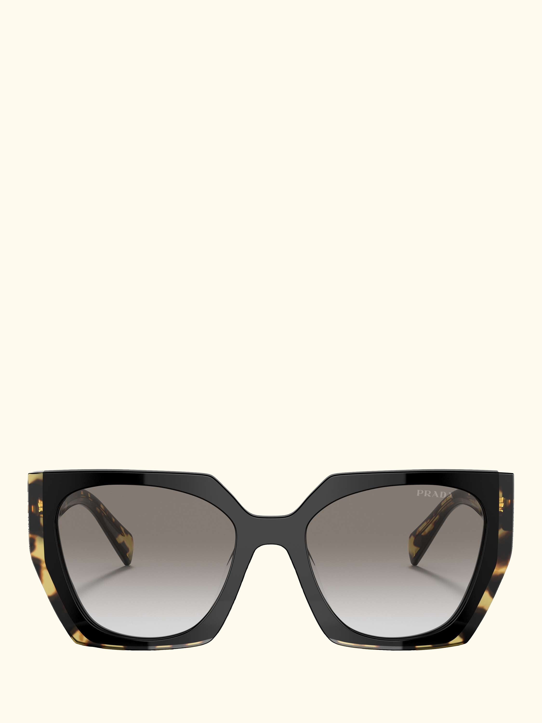 PR 15WS Women's Cat's Eye Sunglasses, Black Tortoise/Grey Gradient