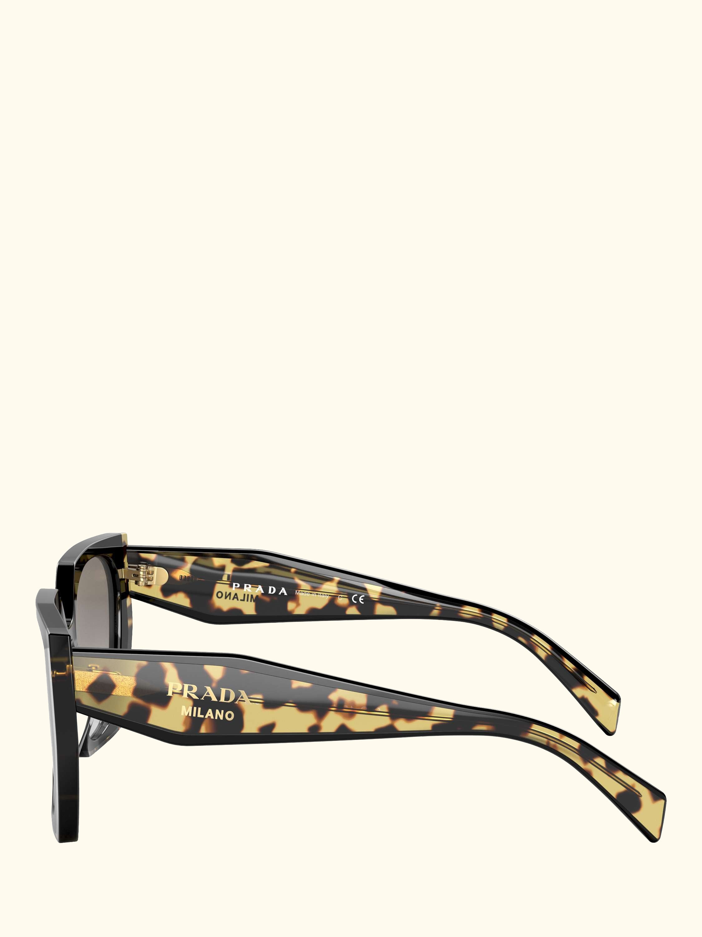 PR 15WS Women's Cat's Eye Sunglasses, Black Tortoise/Grey Gradient