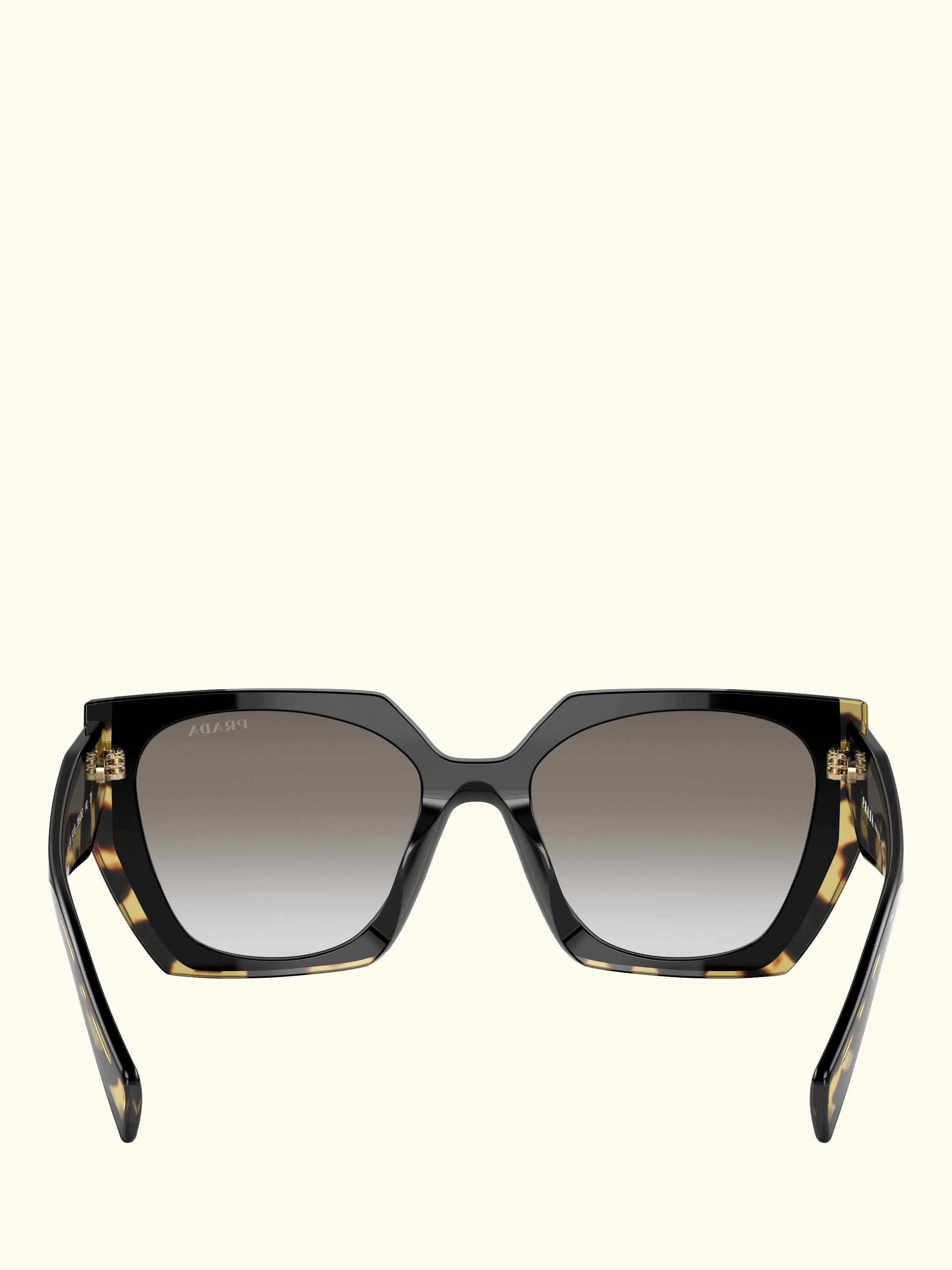 PR 15WS Women's Cat's Eye Sunglasses, Black Tortoise/Grey Gradient