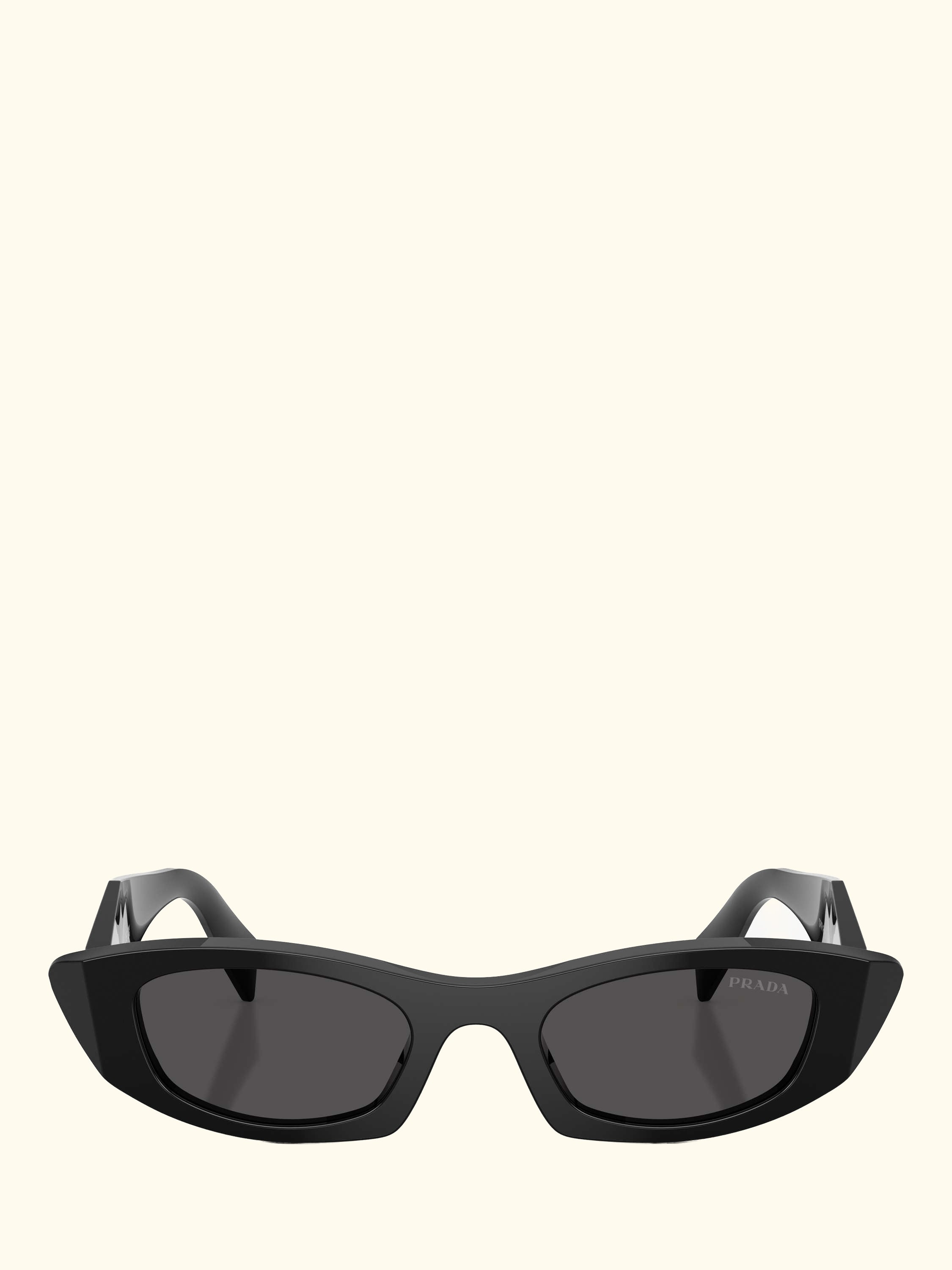 PR B16S Women's Oval Sunglasses, Black/Grey