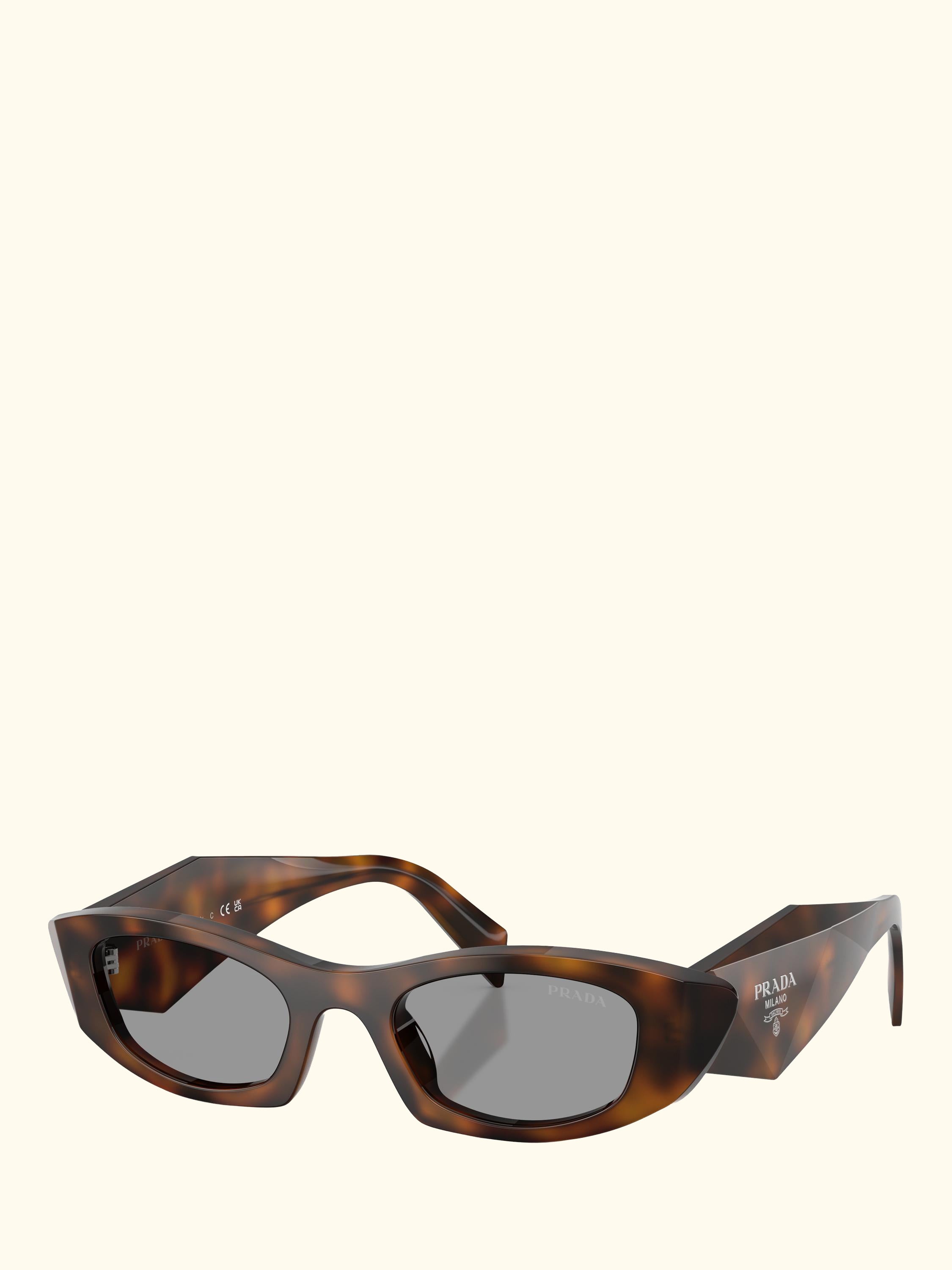 PR B16S Women's Oval Sunglasses, Juniper Tortoise/Grey