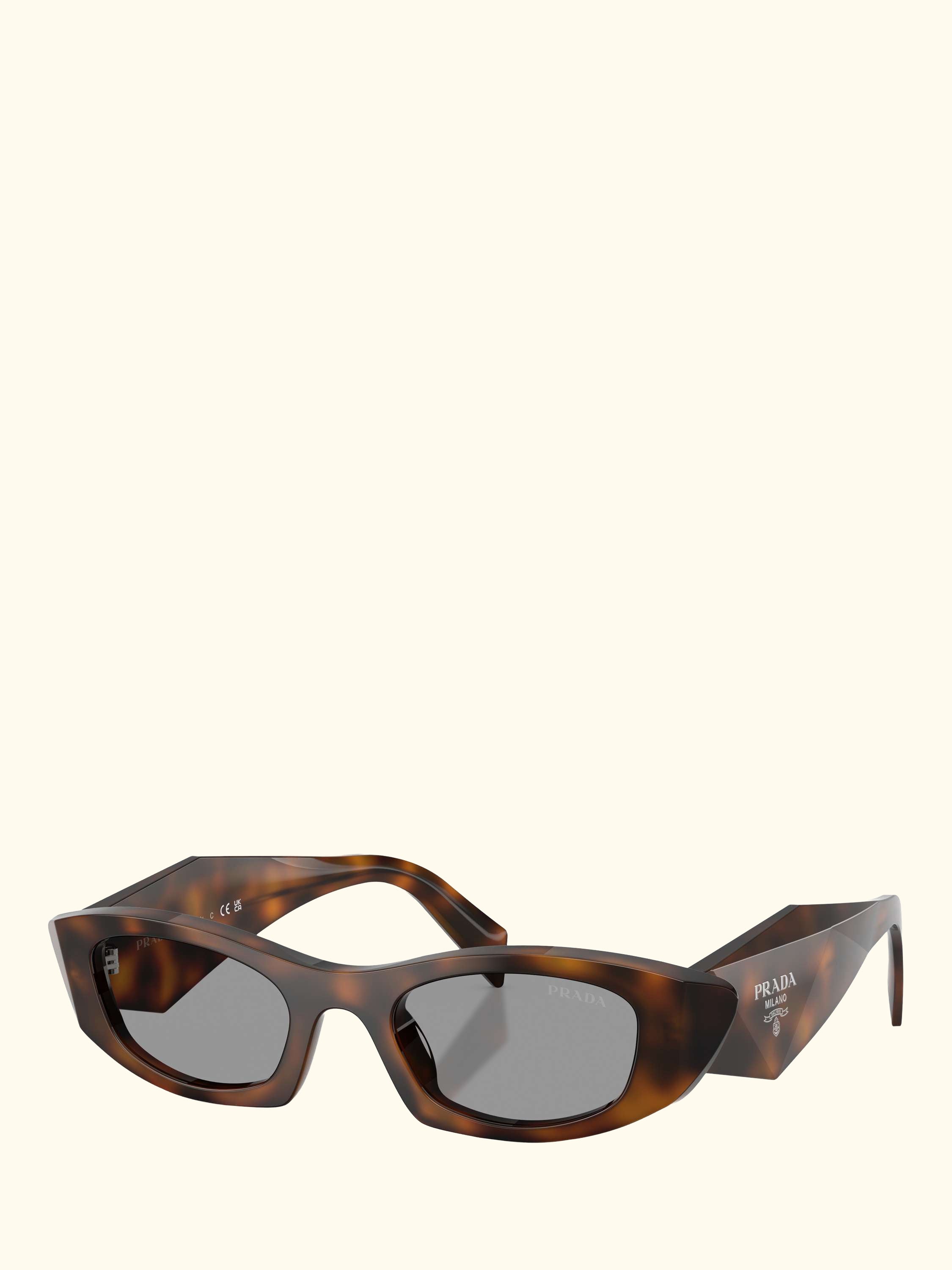 PR B16S Women's Oval Sunglasses, Juniper Tortoise/Grey
