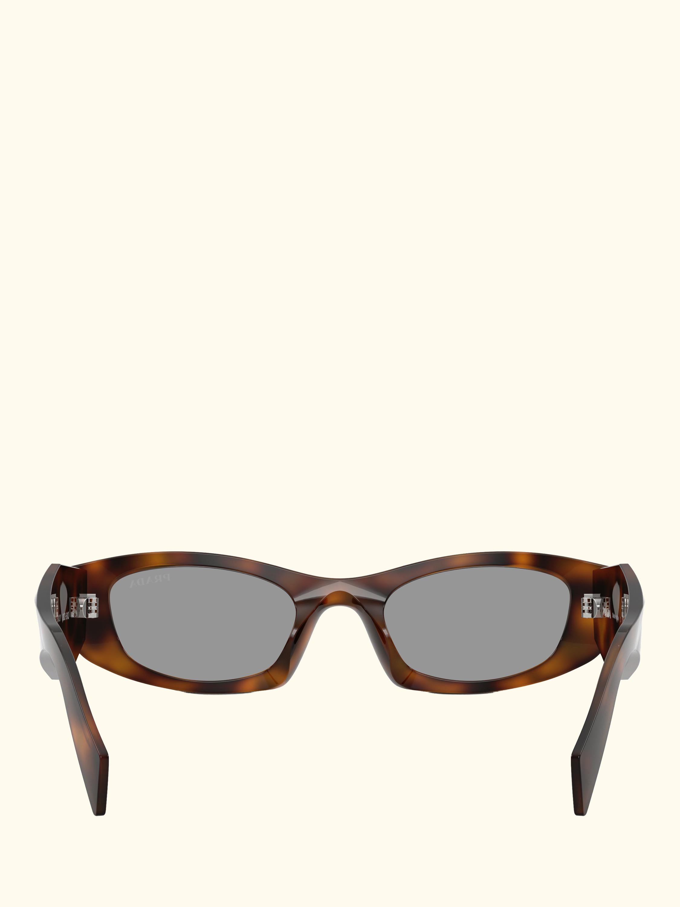 PR B16S Women's Oval Sunglasses, Juniper Tortoise/Grey