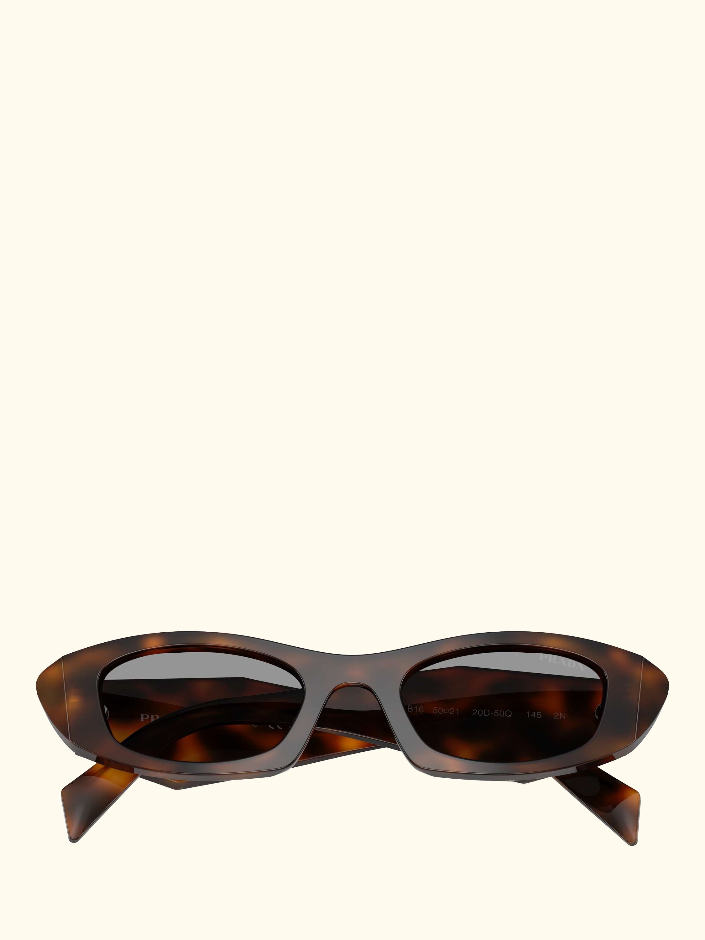 PR B16S Women's Oval Sunglasses, Juniper Tortoise/Grey