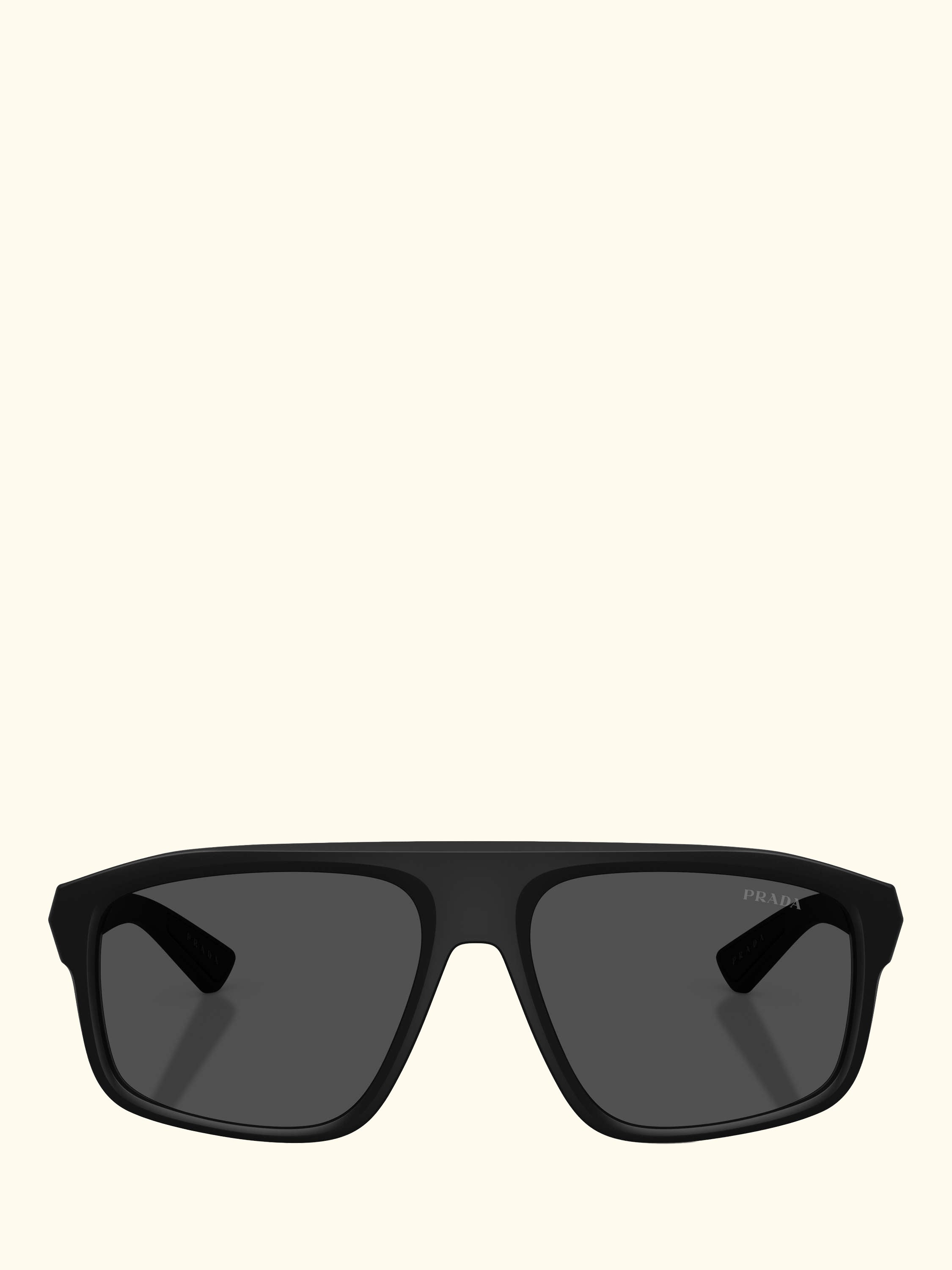 Prada Linea Rossa PS B02S Men's Irregular Sunglasses, Matte Black/Grey