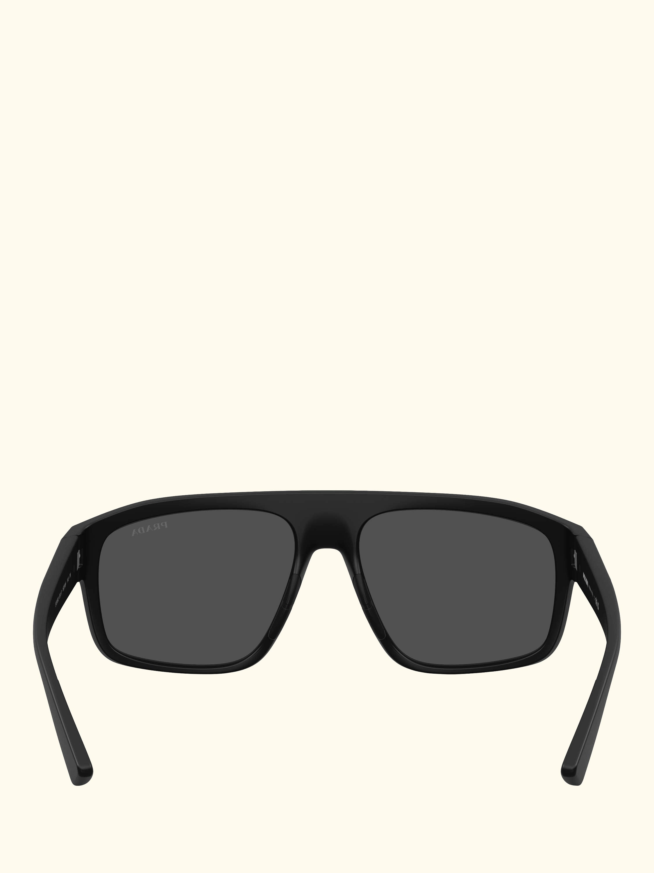 Prada Linea Rossa PS B02S Men's Irregular Sunglasses, Matte Black/Grey