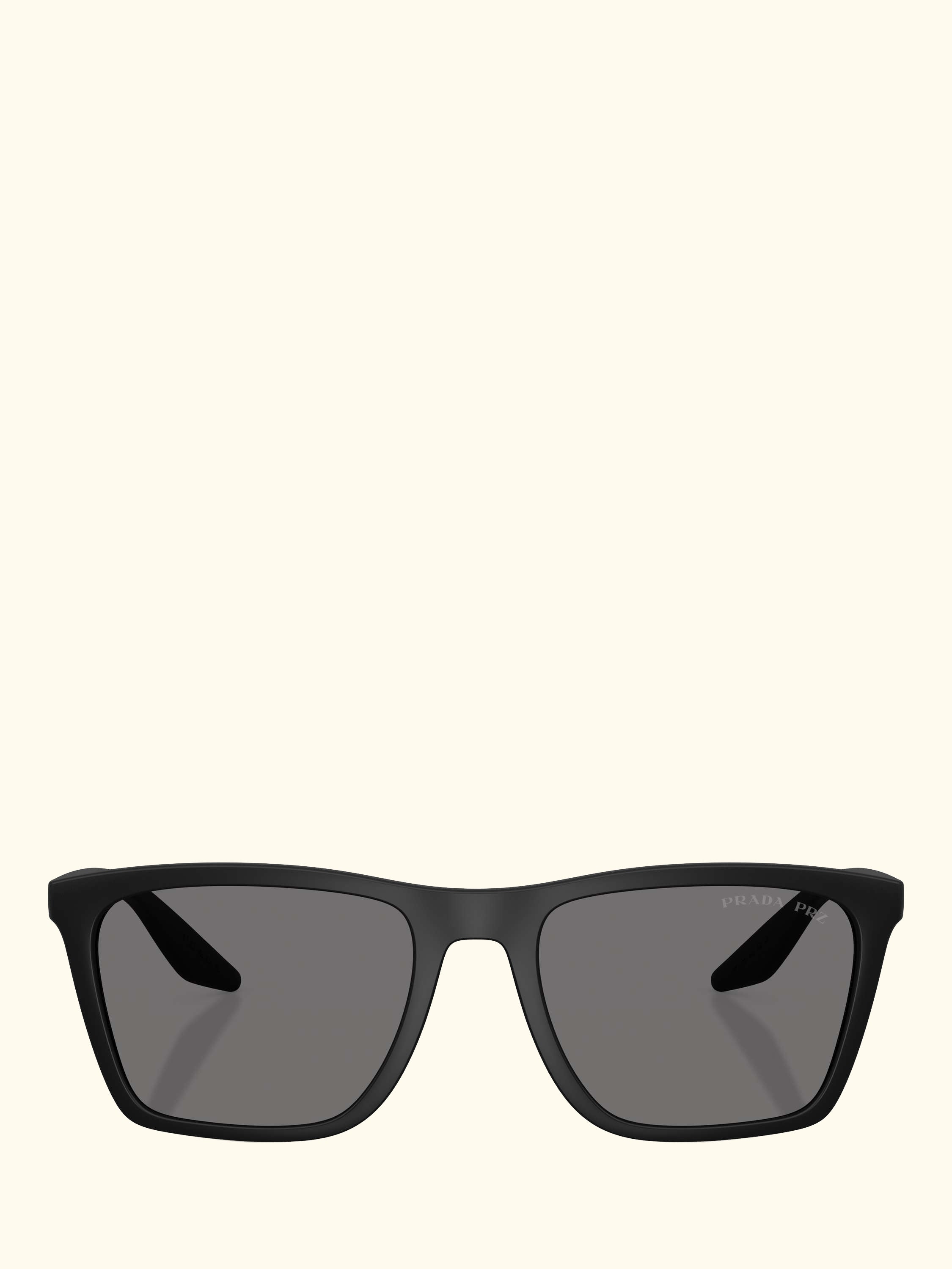 Prada Linea Rossa PS B08S Men's Polarised Pillow Sunglasses, Matte Black/Grey