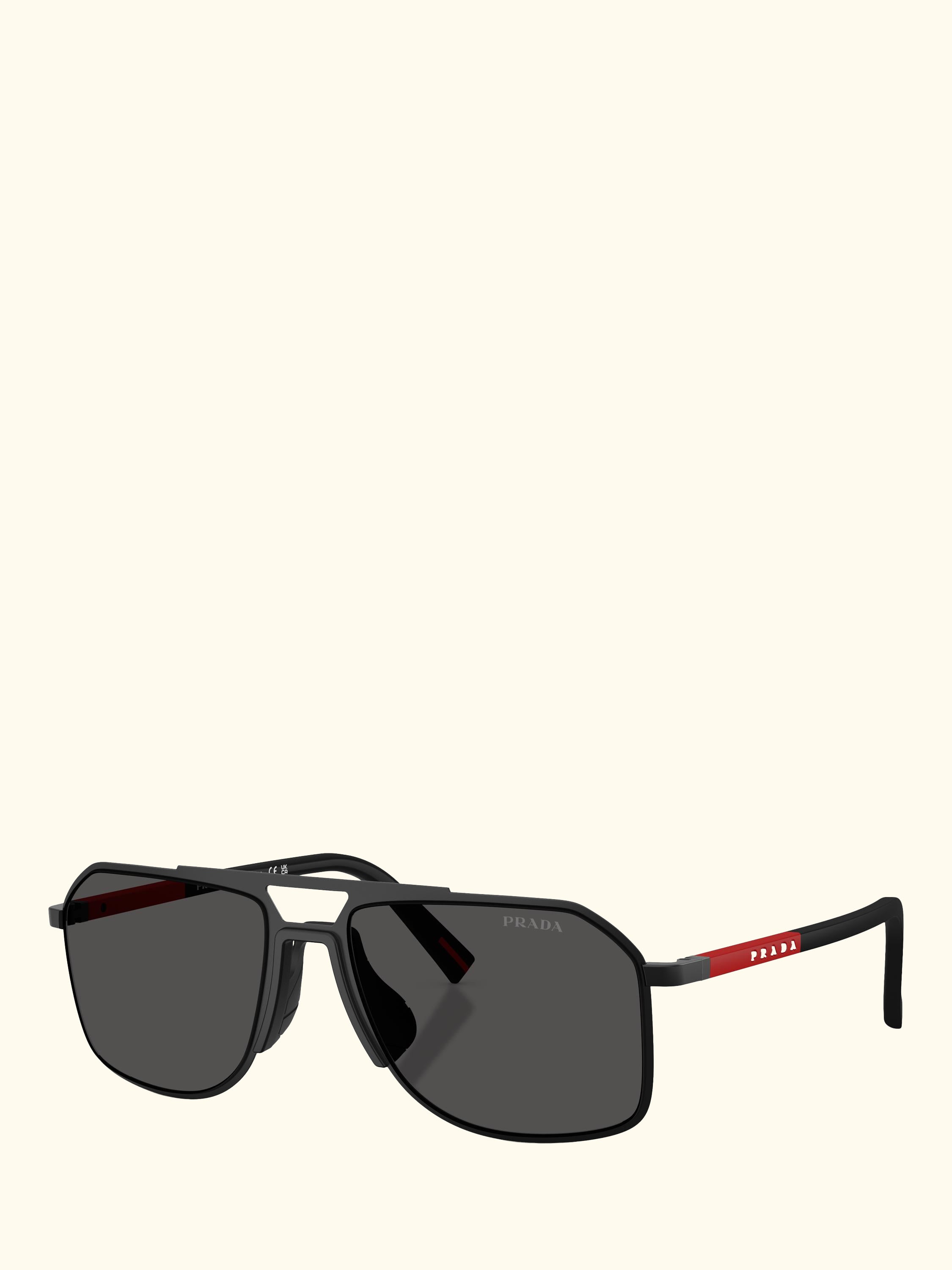 PS B51S1B Men's Aviator Sunglasses, Matte Black