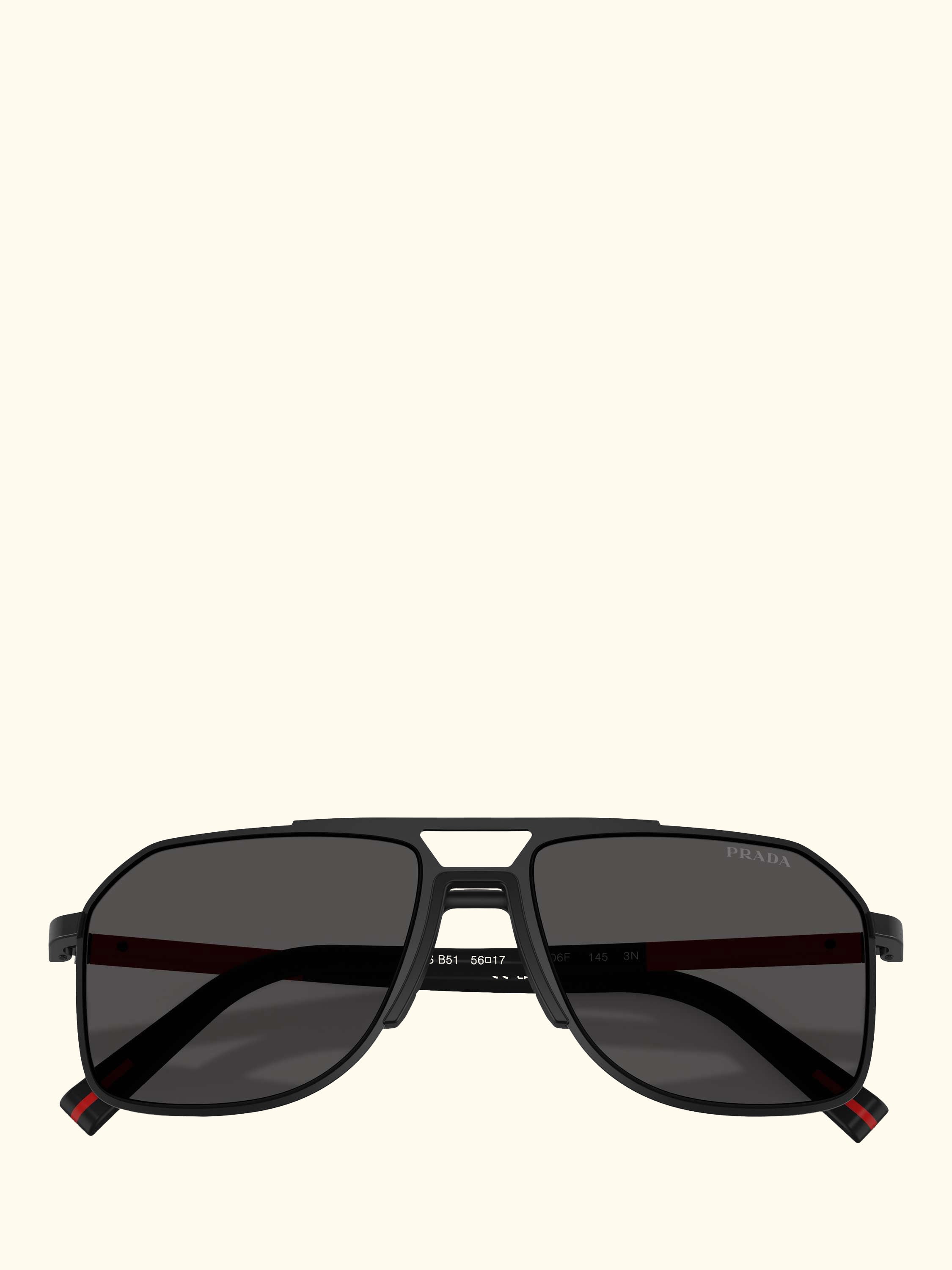 PS B51S1B Men's Aviator Sunglasses, Matte Black
