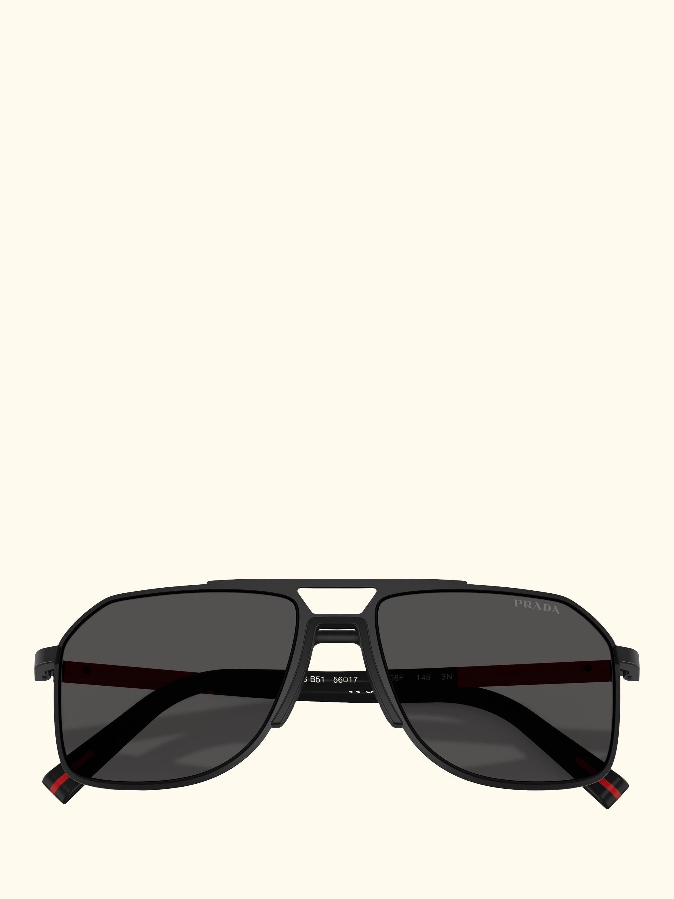 PS B51S1B Men's Aviator Sunglasses, Matte Black