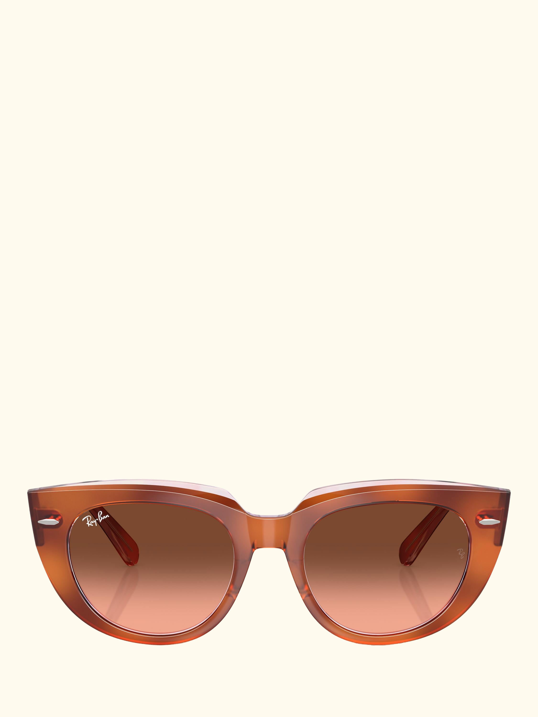 RB22861 Women's Square Sunglasses, Red Havana On Trasp. Multicolo