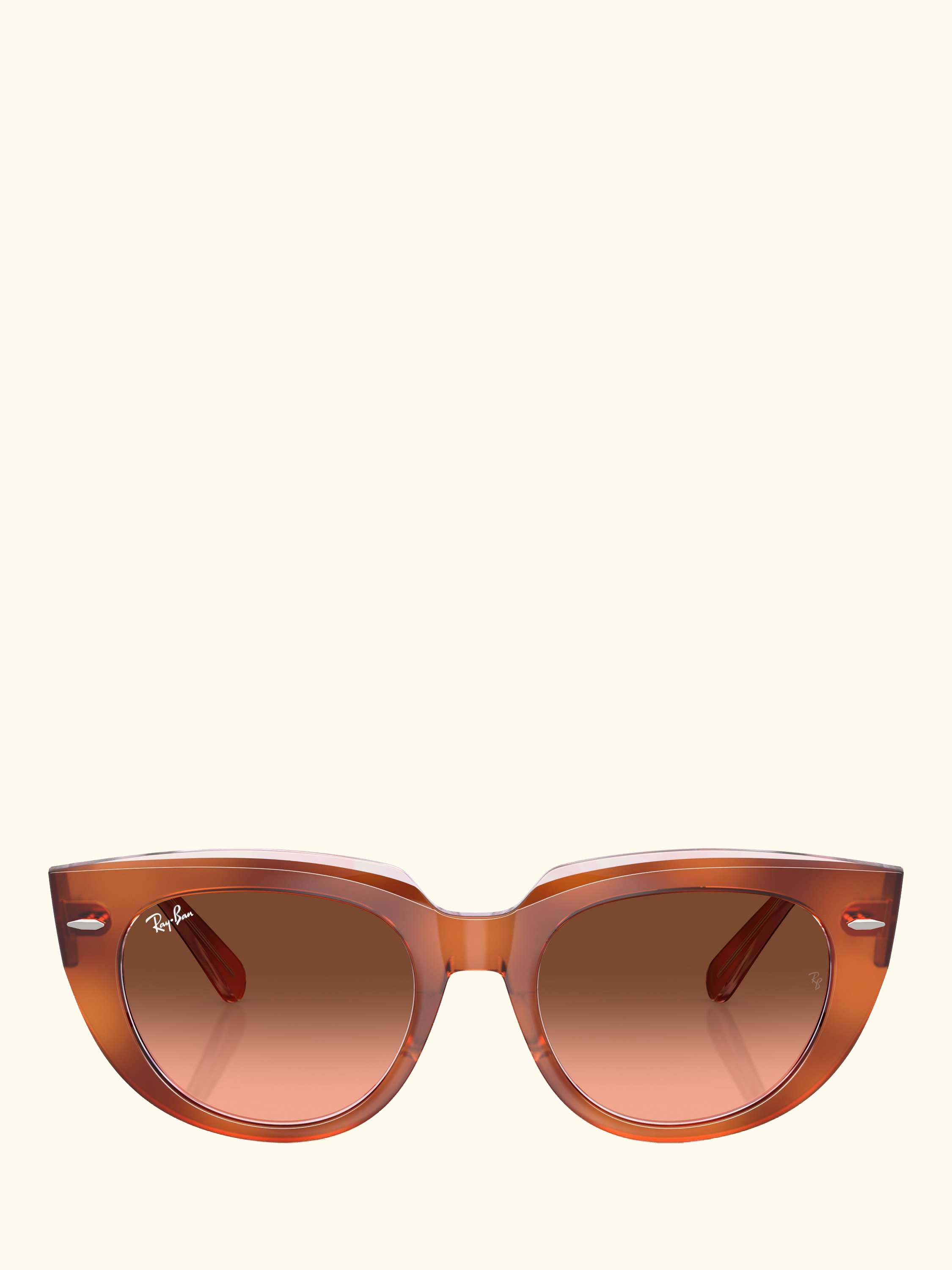 RB22861 Women's Square Sunglasses, Red Havana On Trasp. Multicolo
