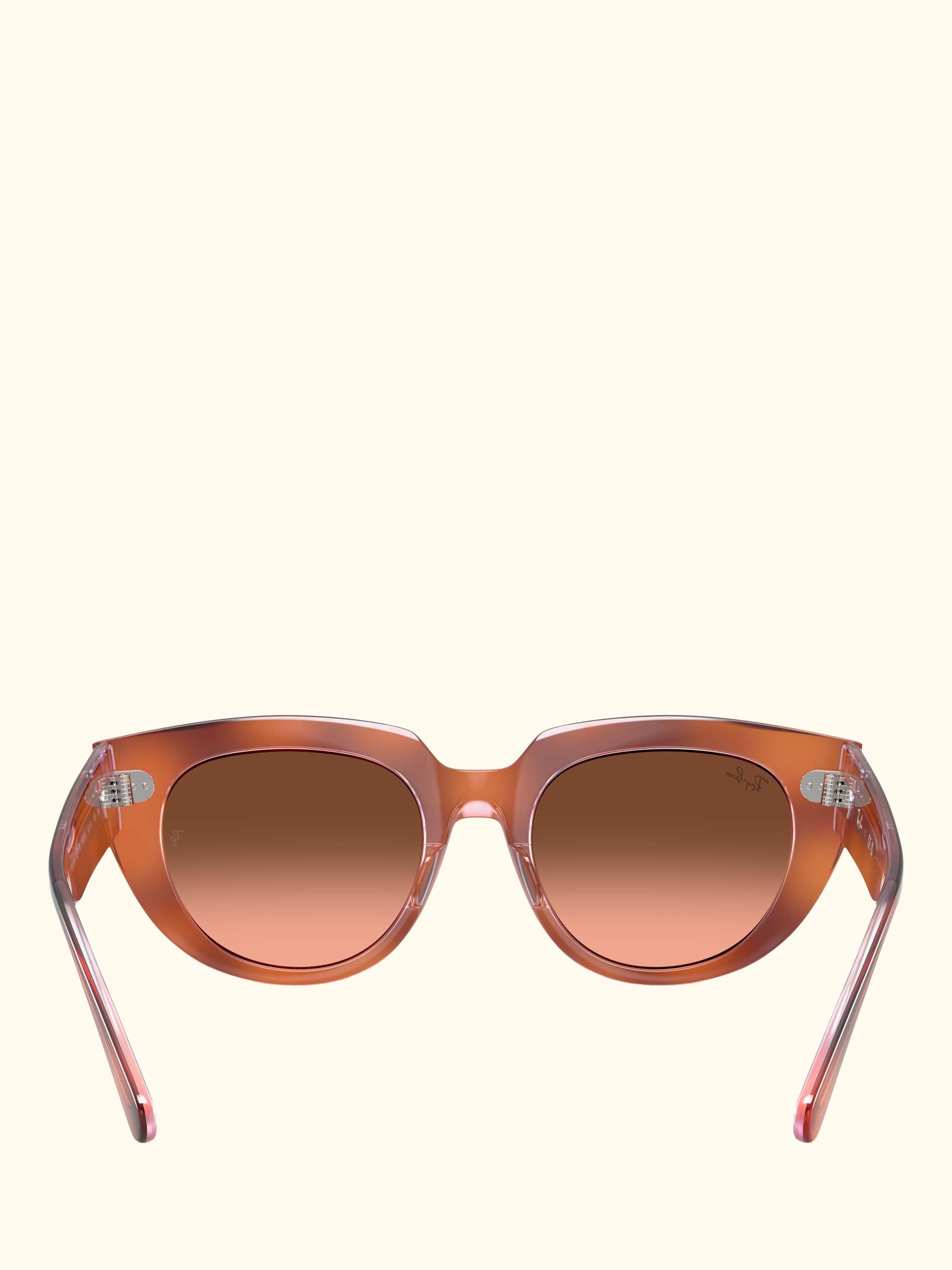 RB22861 Women's Square Sunglasses, Red Havana On Trasp. Multicolo