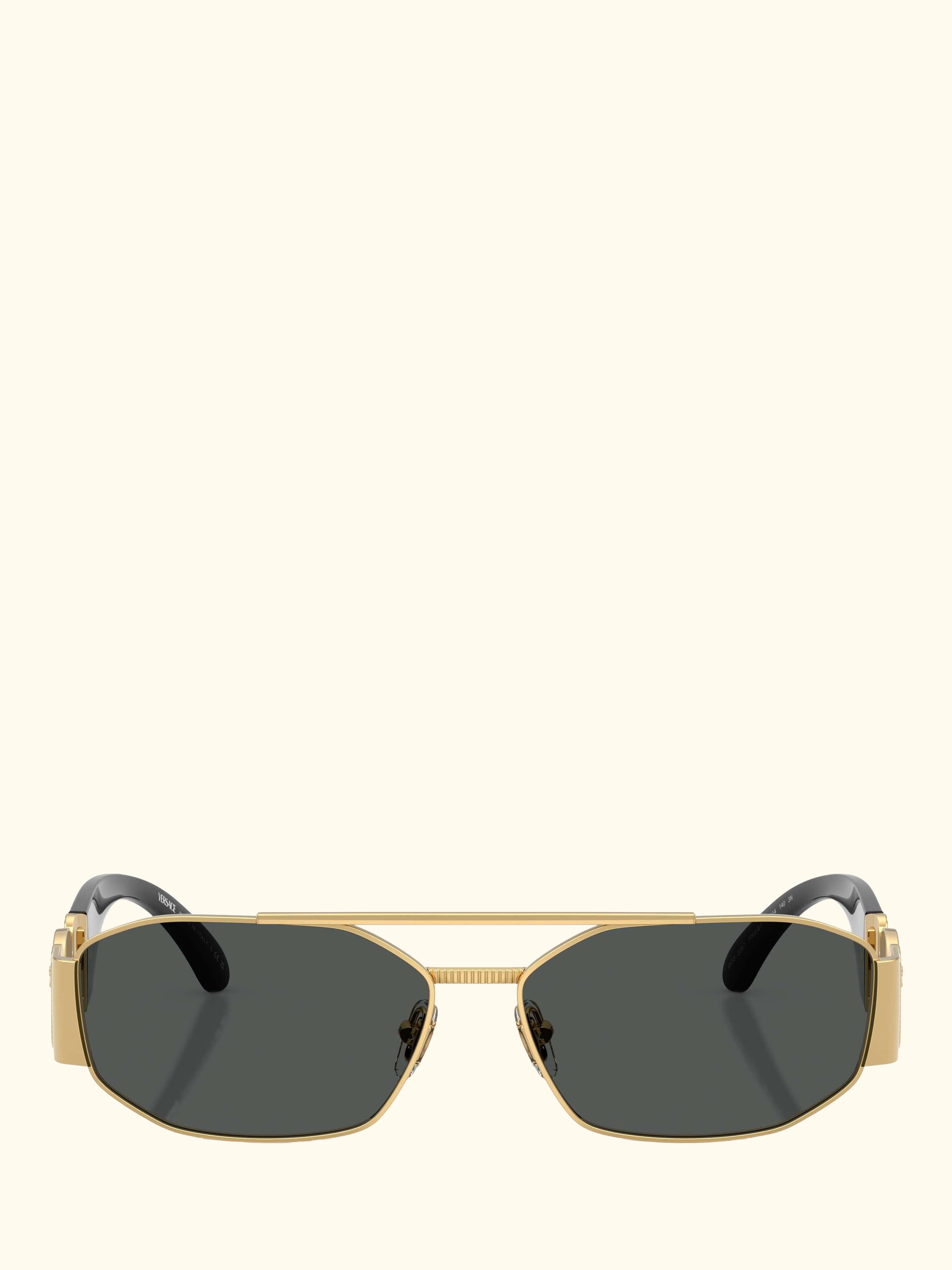 VE22871 Men's Irregular Sunglasses, Gold/Grey
