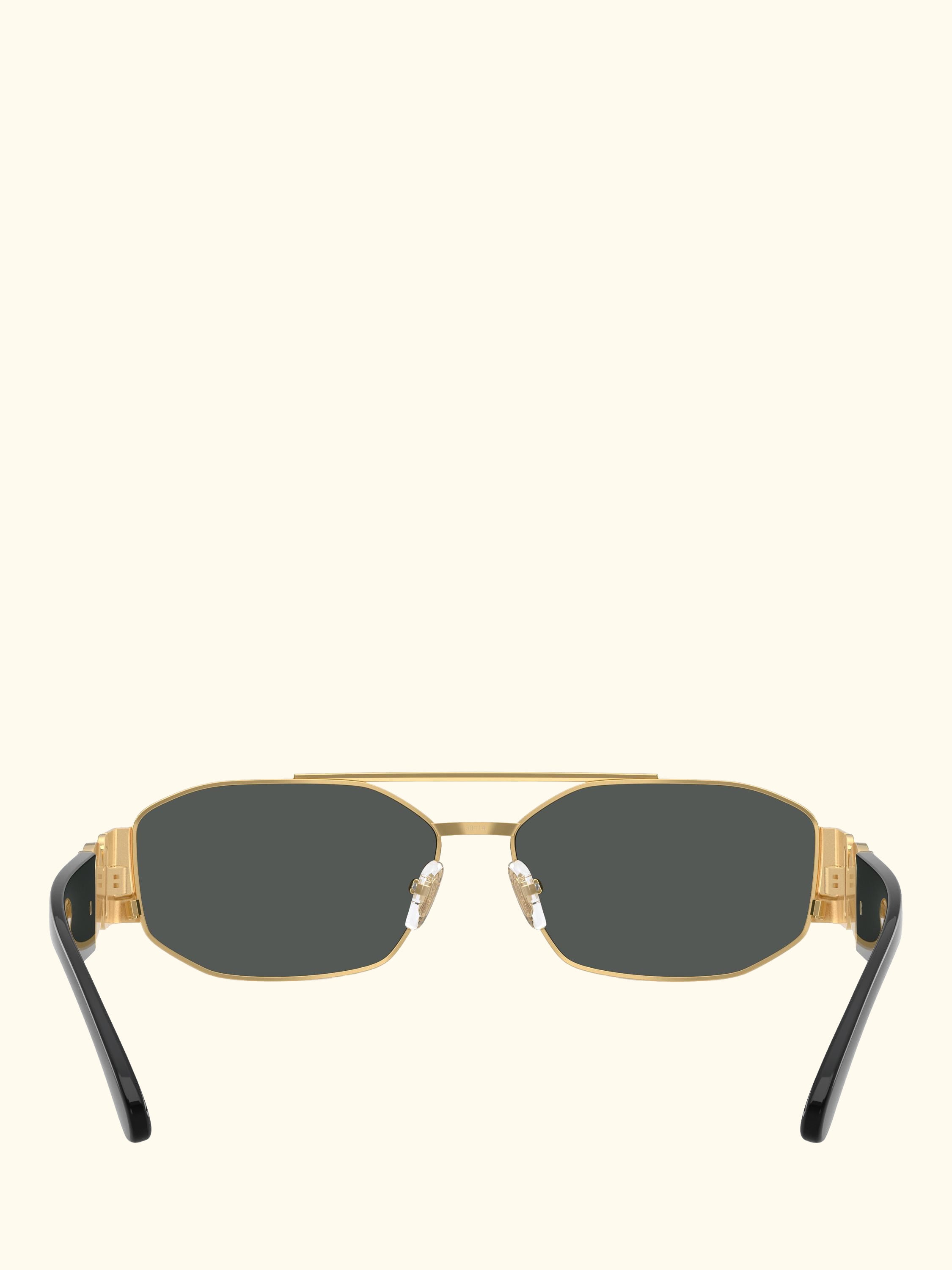 VE22871 Men's Irregular Sunglasses, Gold/Grey