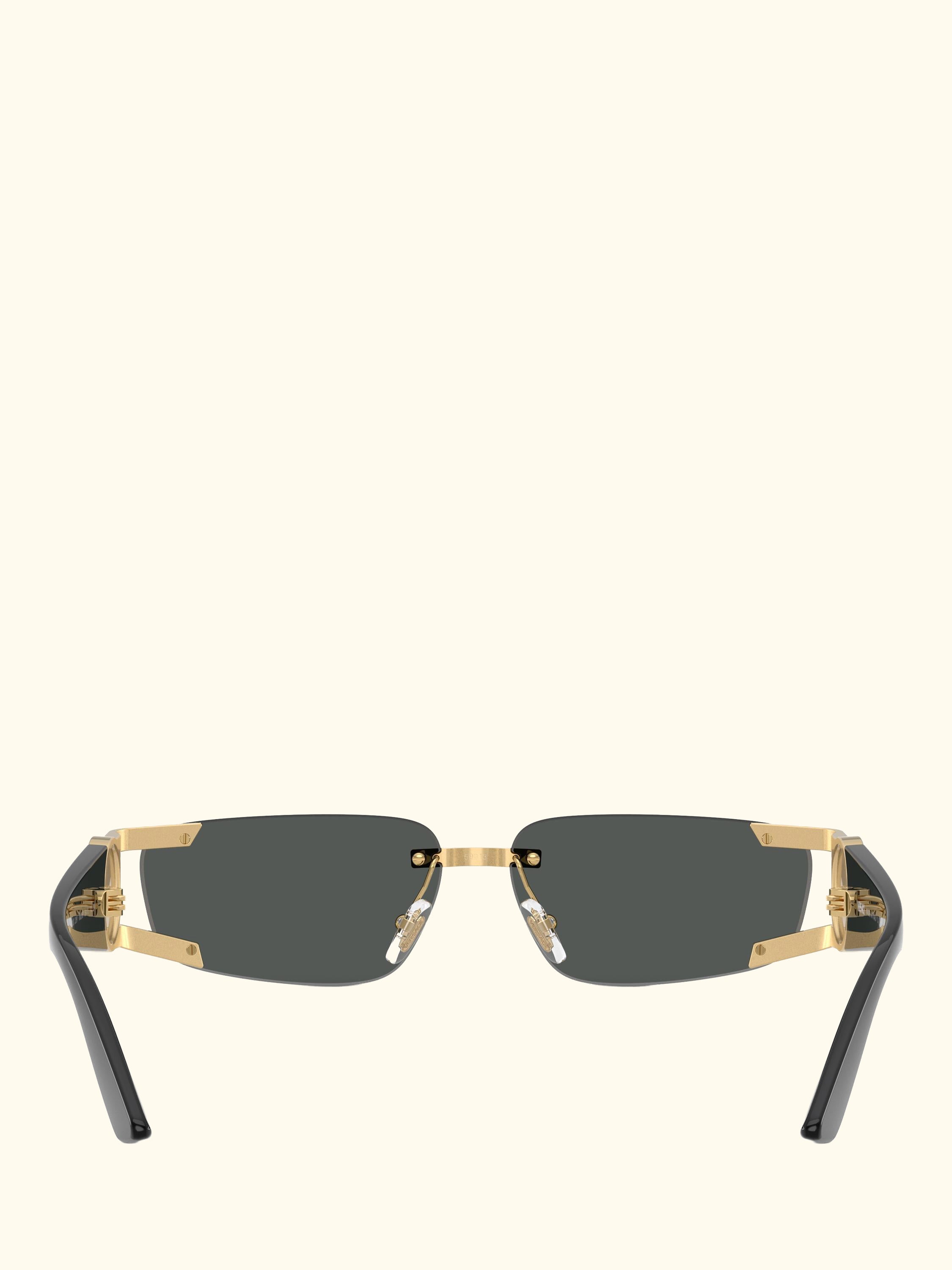 VE2291 Men's Rectangular Sunglasses, Gold/Grey