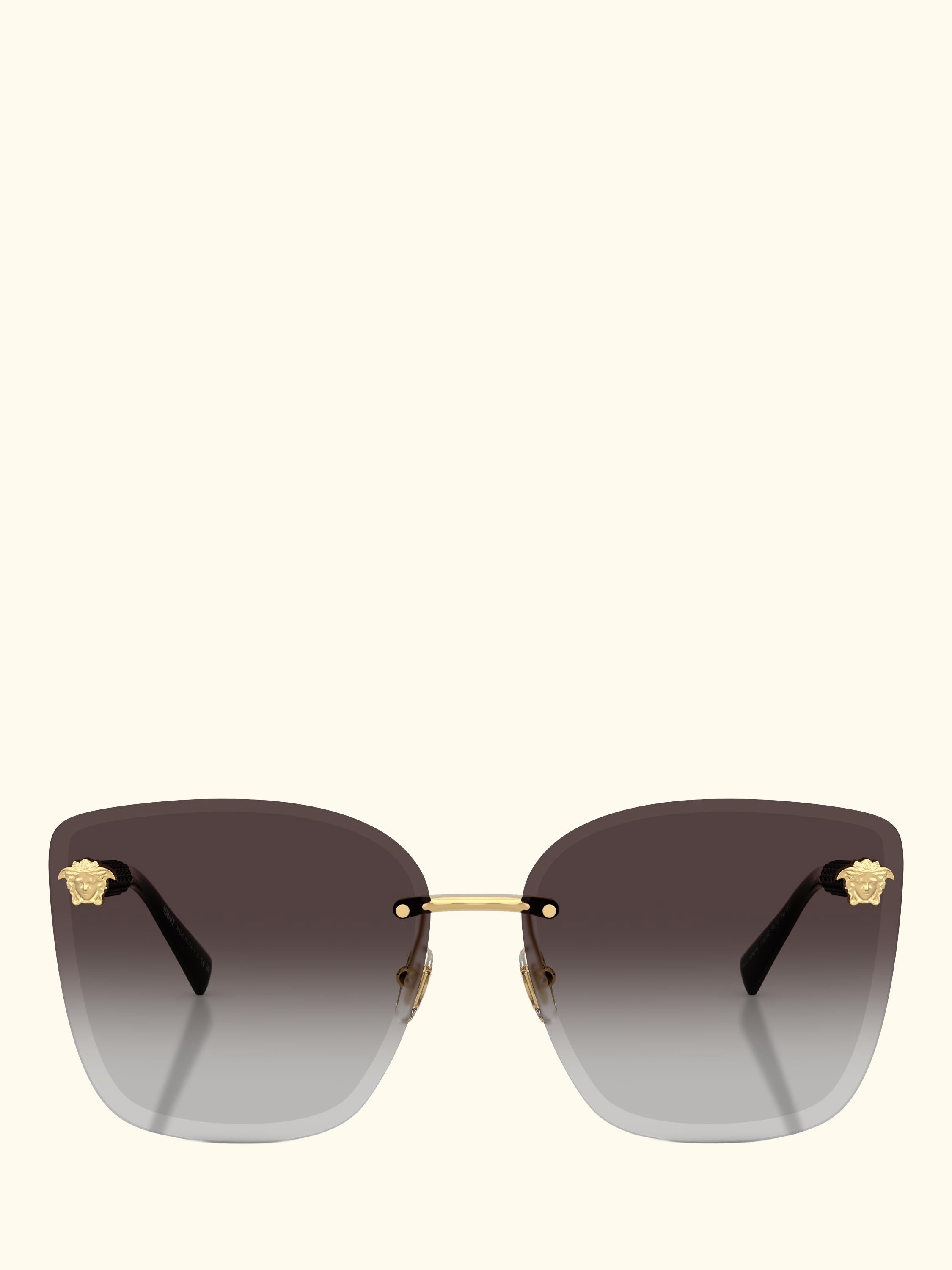 VE2292 Women's Cat's Eye Sunglasses, Gold/Grey Gradient