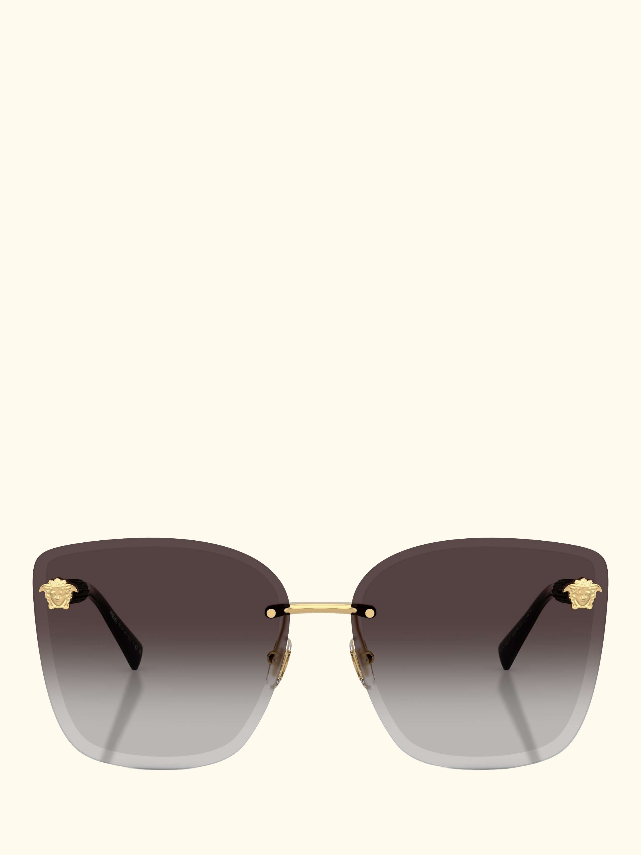VE2292 Women's Cat's Eye Sunglasses, Gold/Grey Gradient