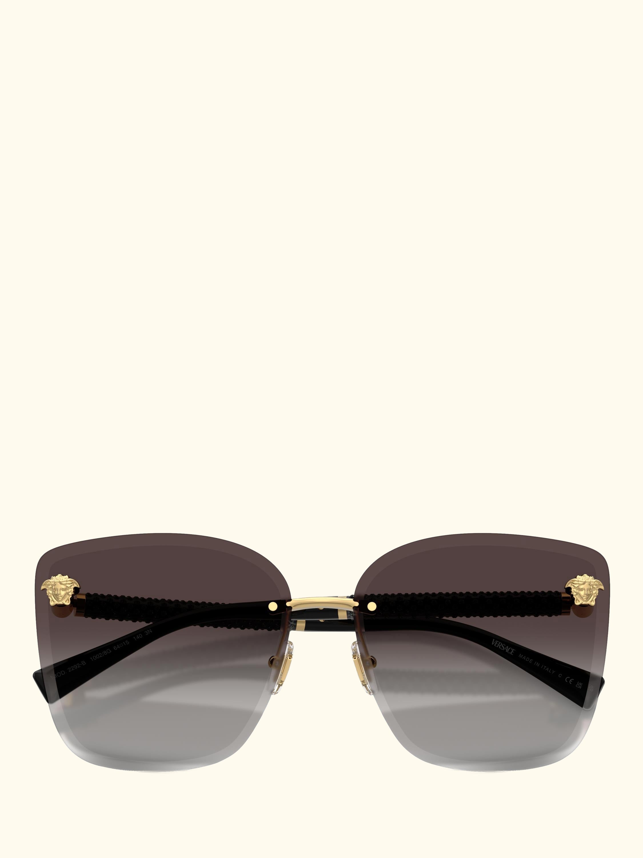 VE2292 Women's Cat's Eye Sunglasses, Gold/Grey Gradient