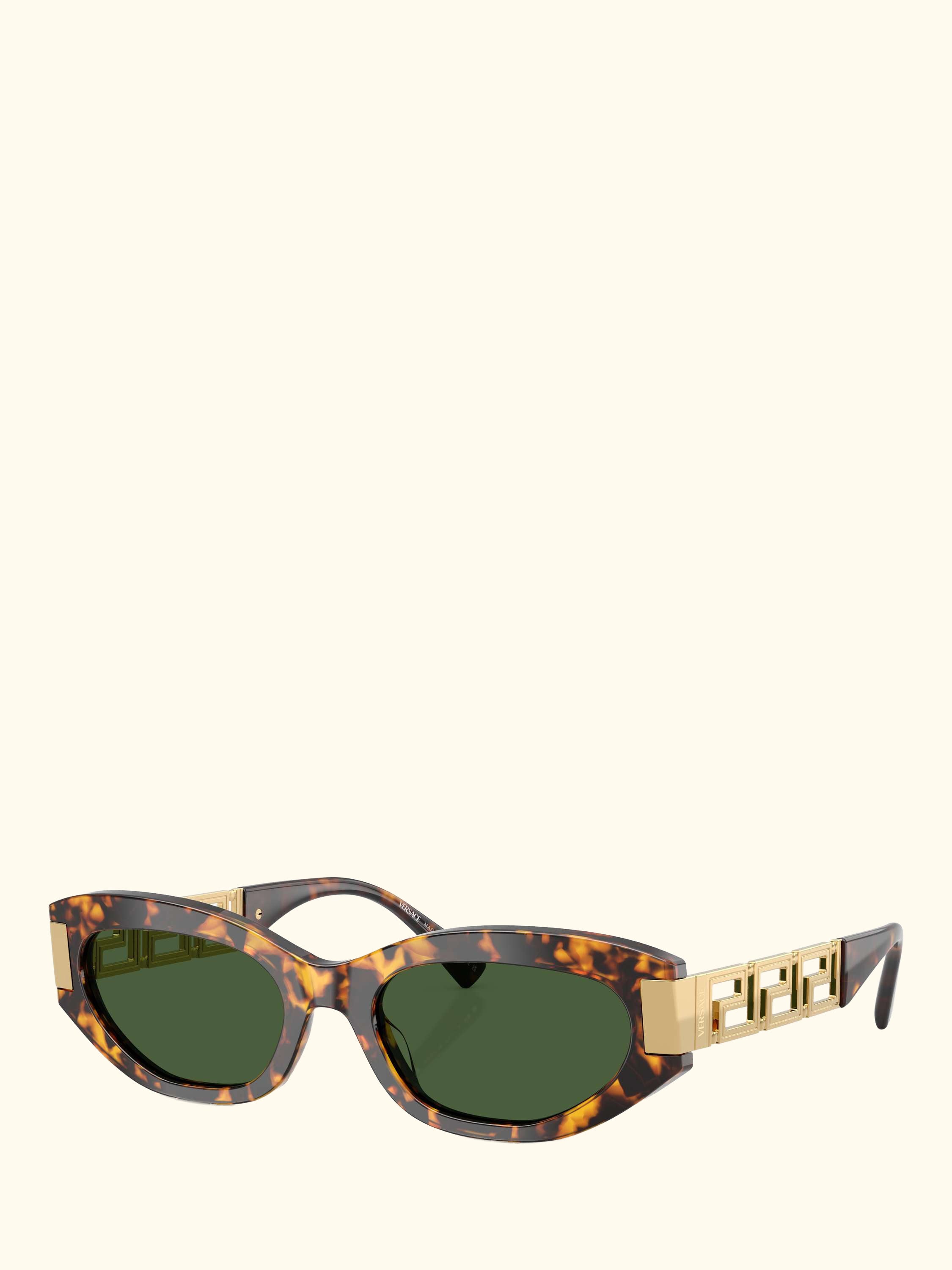 VE4501 Women's Cat's Eye Sunglasses, Brown Tortoise/Green
