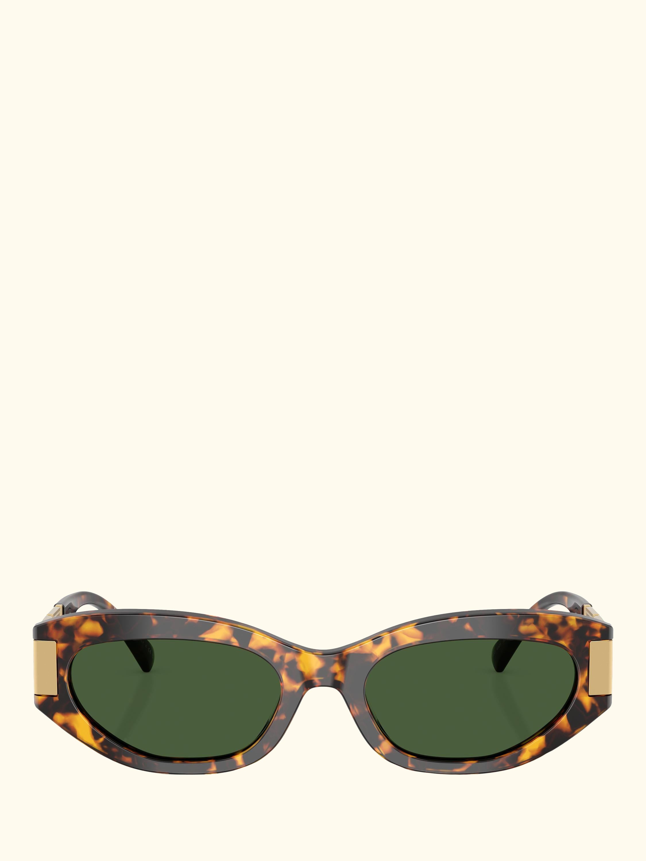 VE4501 Women's Cat's Eye Sunglasses, Brown Tortoise/Green