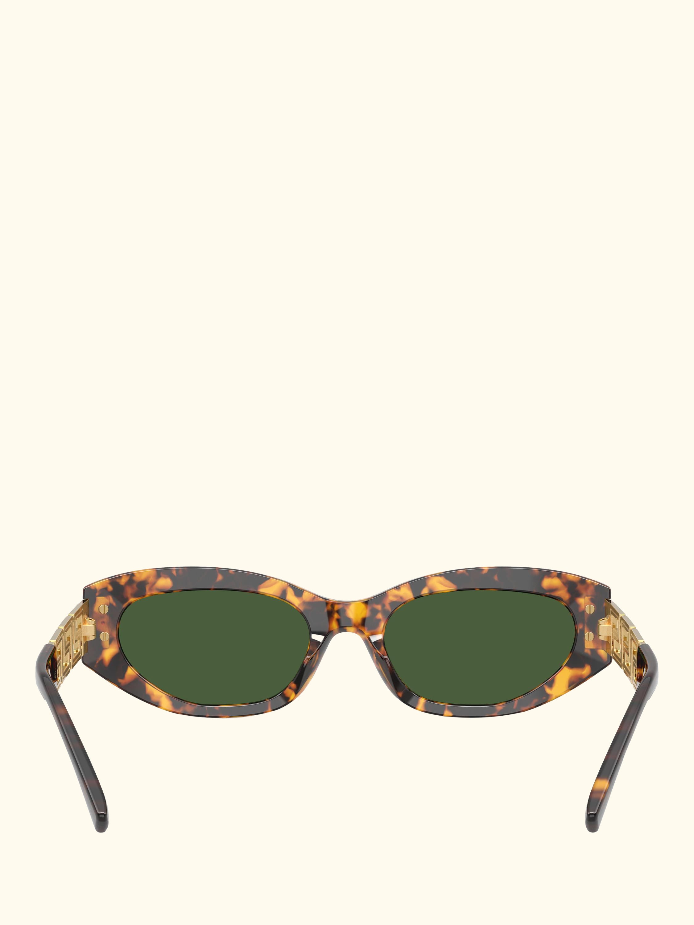 VE4501 Women's Cat's Eye Sunglasses, Brown Tortoise/Green