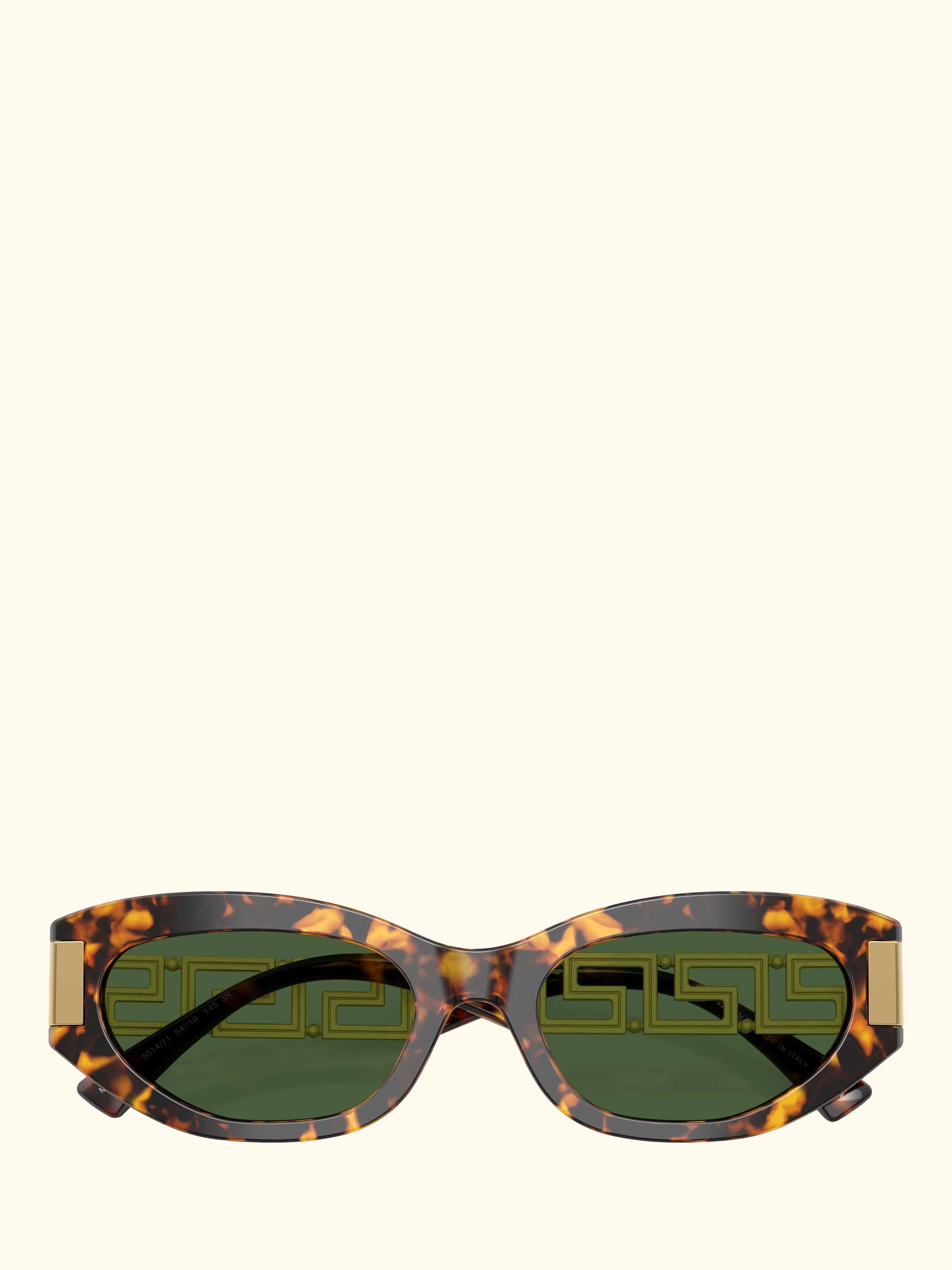 VE4501 Women's Cat's Eye Sunglasses, Brown Tortoise/Green