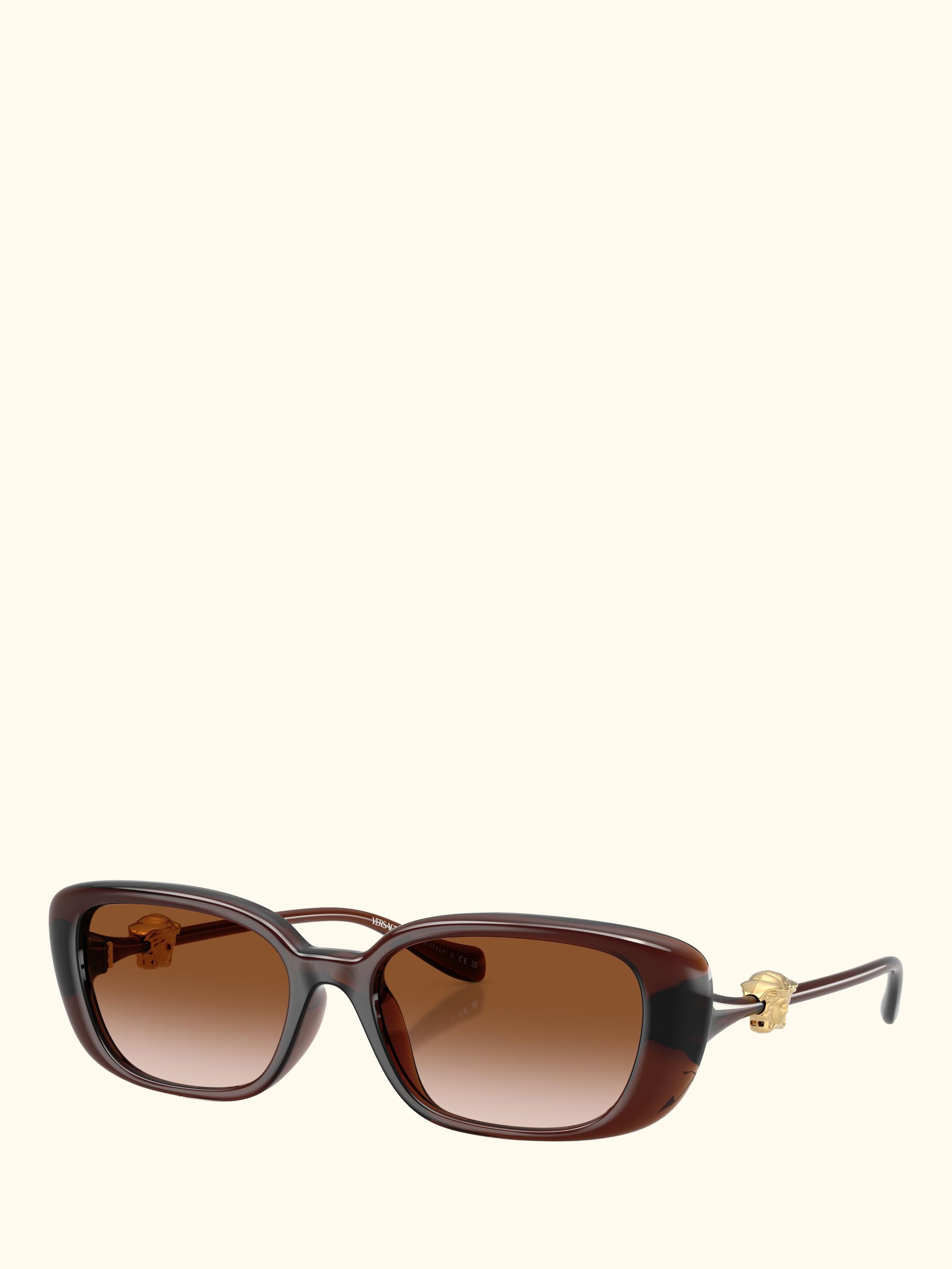 VE4504D Women's Pillow Sunglasses, Brown