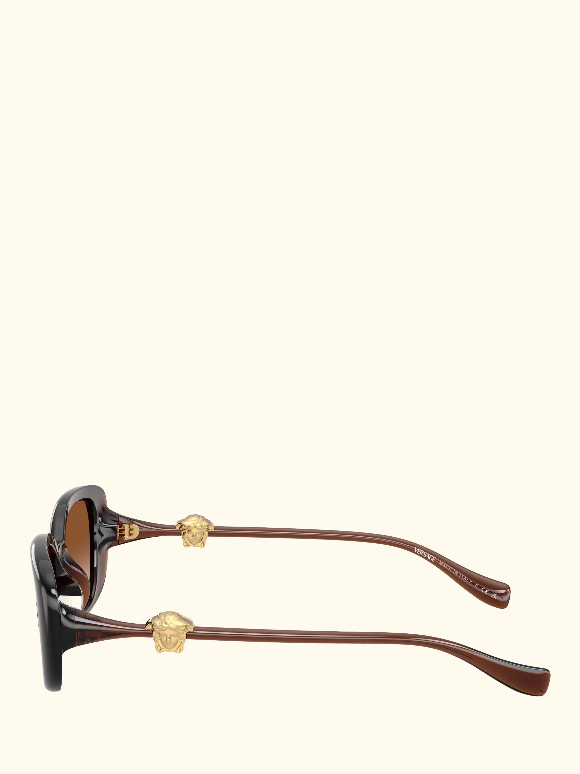 VE4504D Women's Pillow Sunglasses, Brown