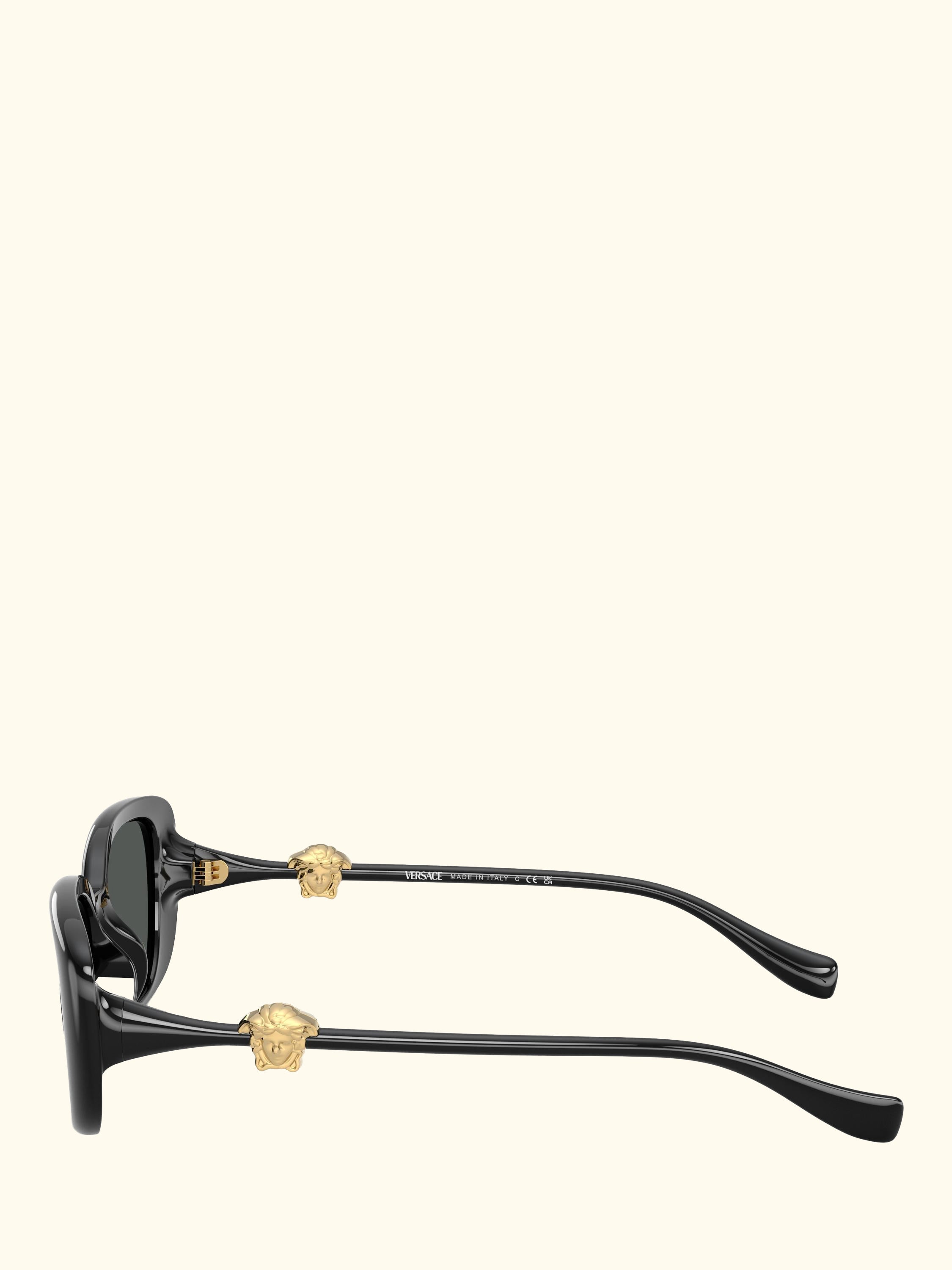 VE4504D Women's Pillow Sunglasses, Black/Grey