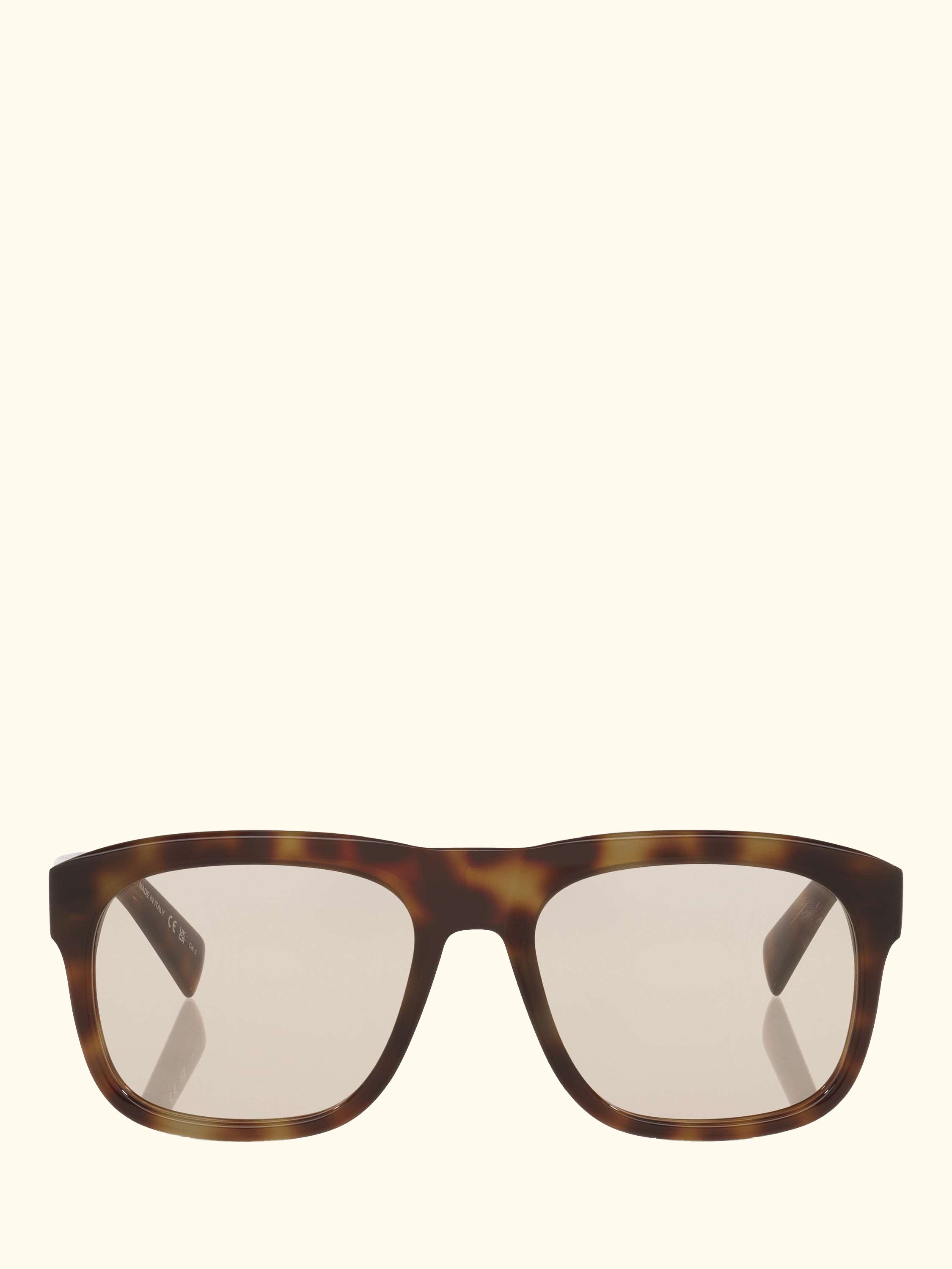 YS000427 Men's Square Sunglasses, Tortoise Brown/Beige