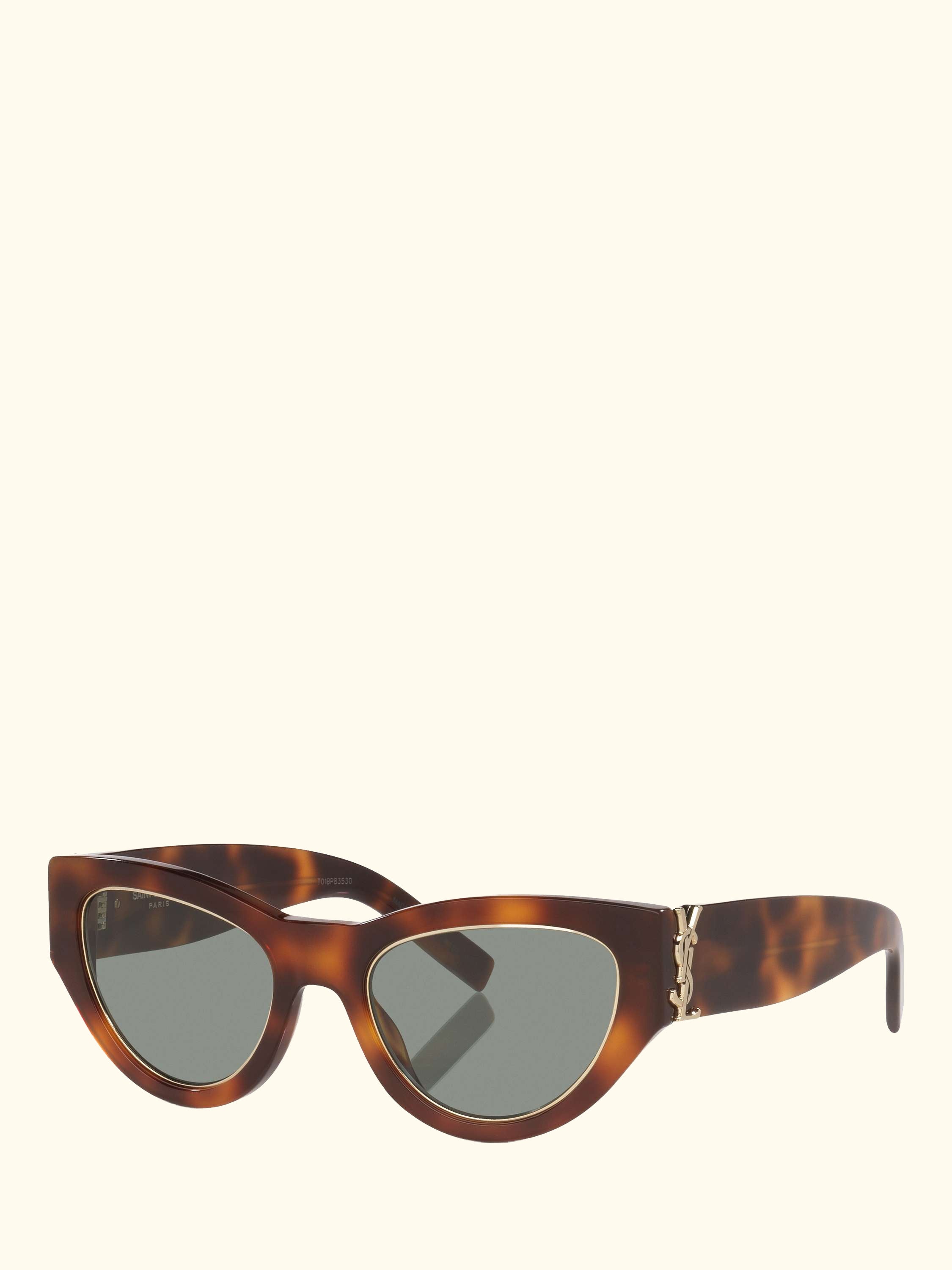 YS000850 Women's Cat Eye Sunglasses, Tortoise/Green