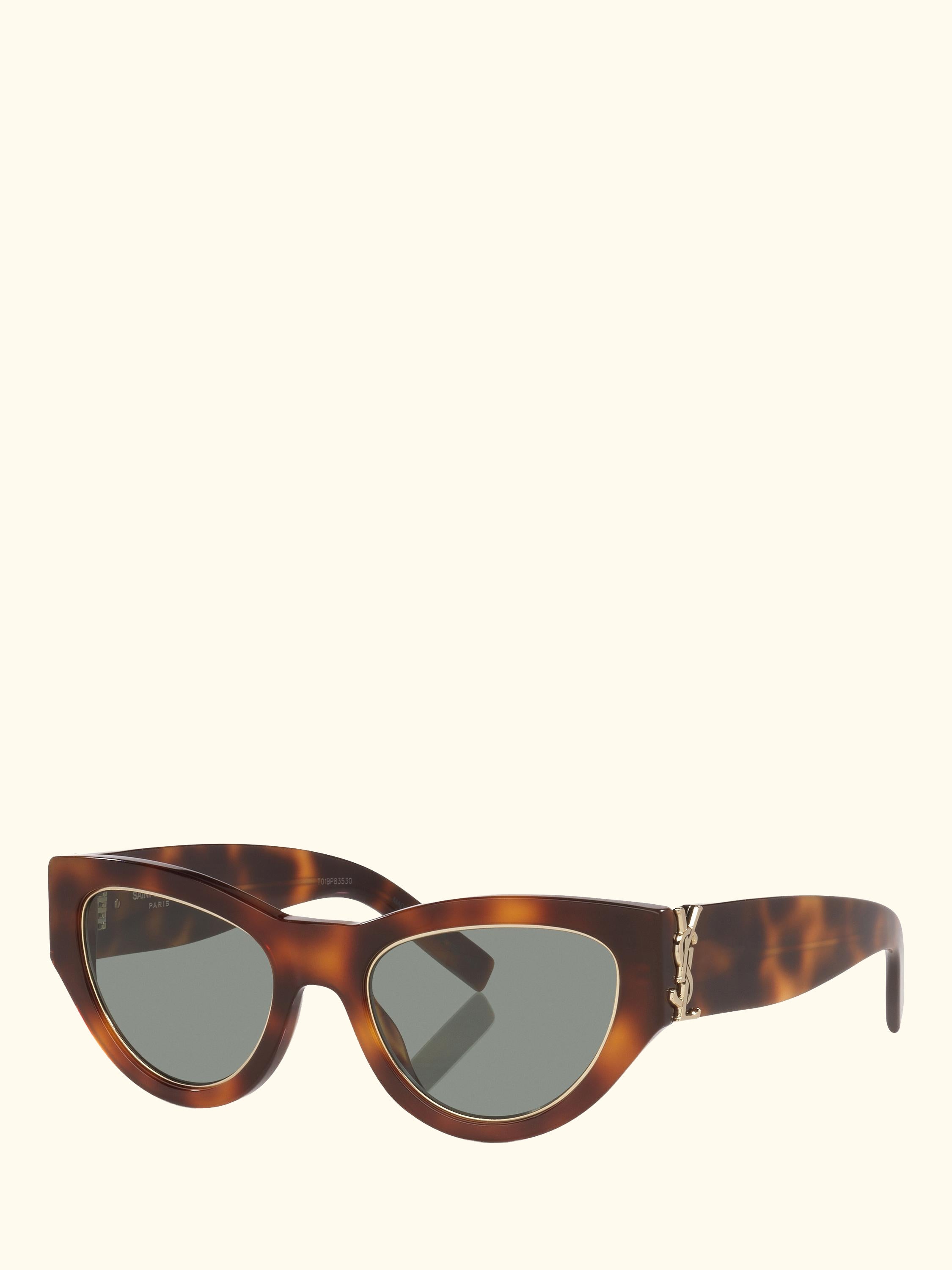 YS000850 Women's Cat Eye Sunglasses, Tortoise/Green