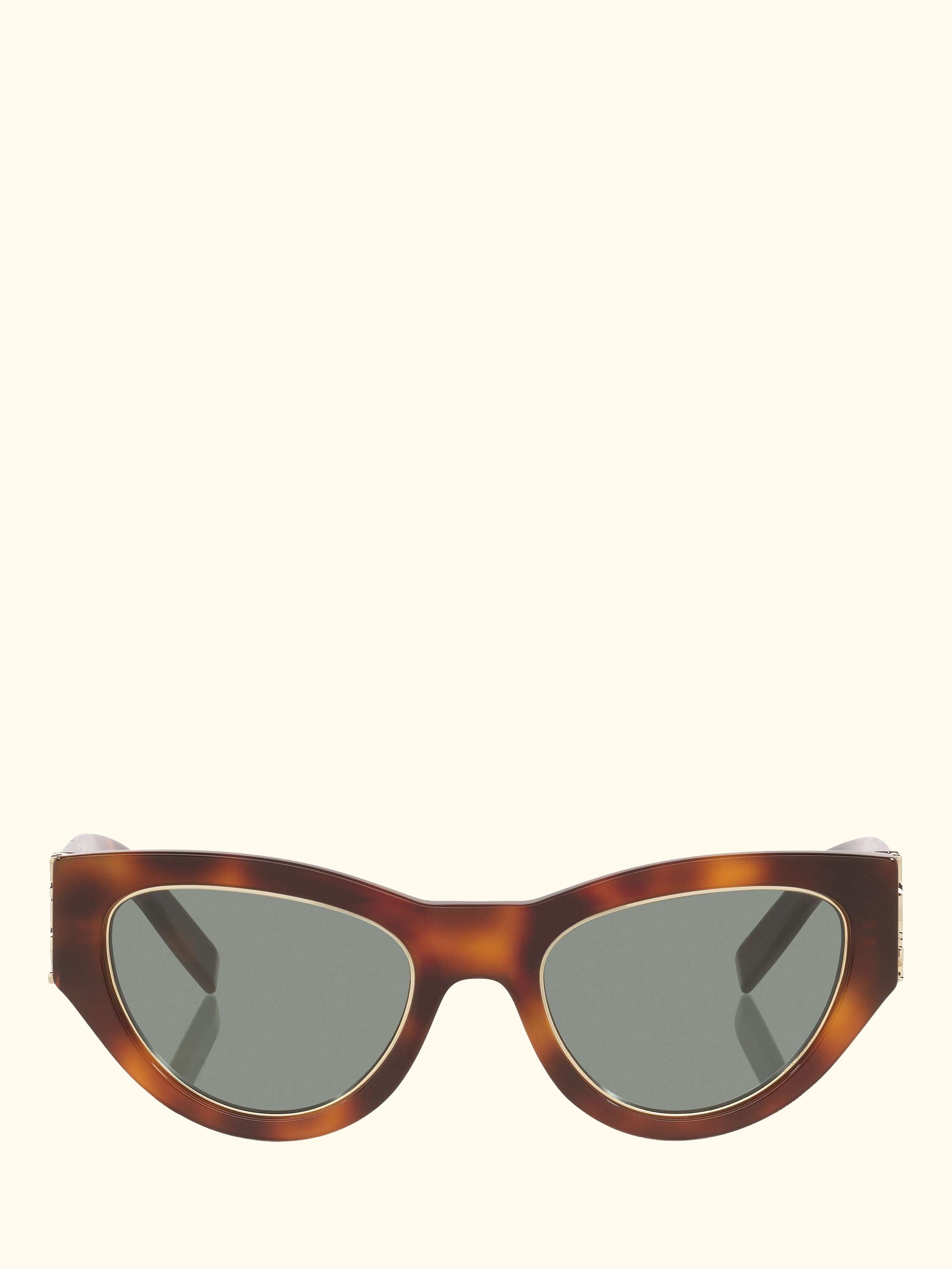 YS000850 Women's Cat Eye Sunglasses, Tortoise/Green