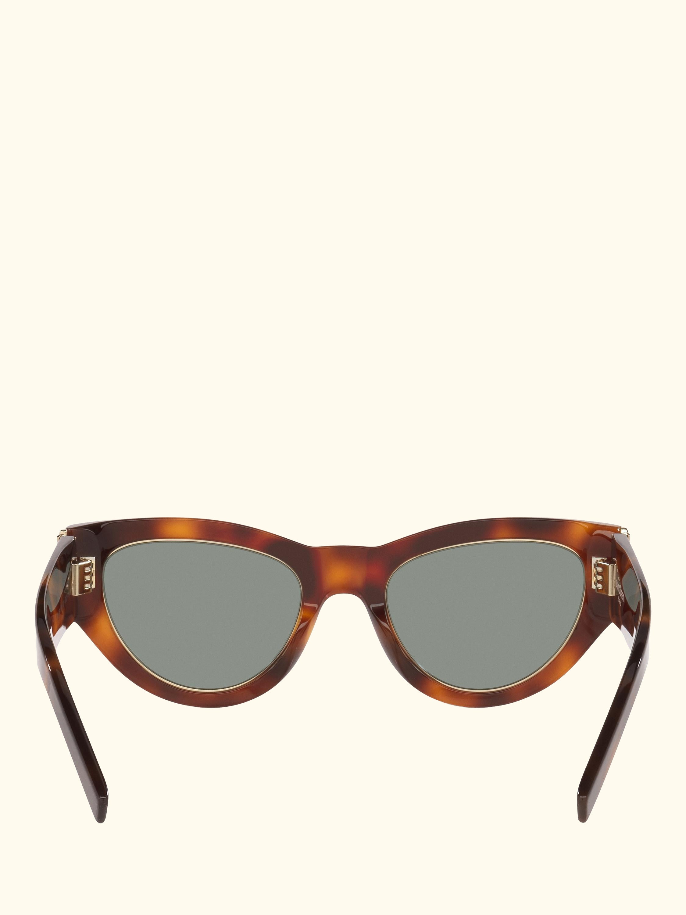 YS000850 Women's Cat Eye Sunglasses, Tortoise/Green